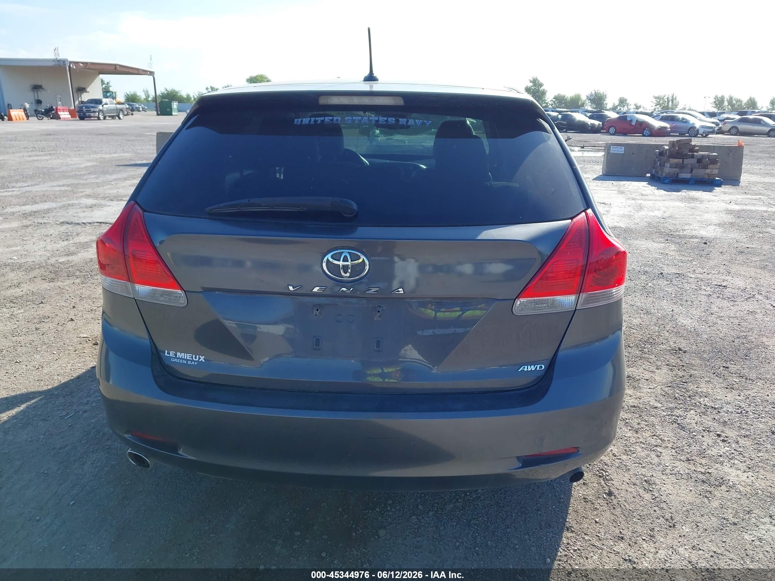 2010 Toyota Venza Base V6 Серый vin: 4T3BK3BB6AU036694