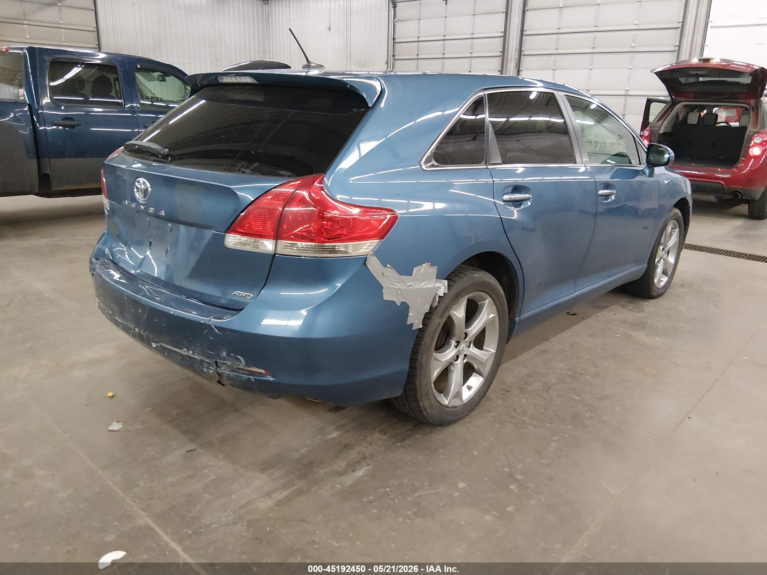 2011 Toyota Venza Base V6 Blue vin: 4T3BK3BB6BU046594