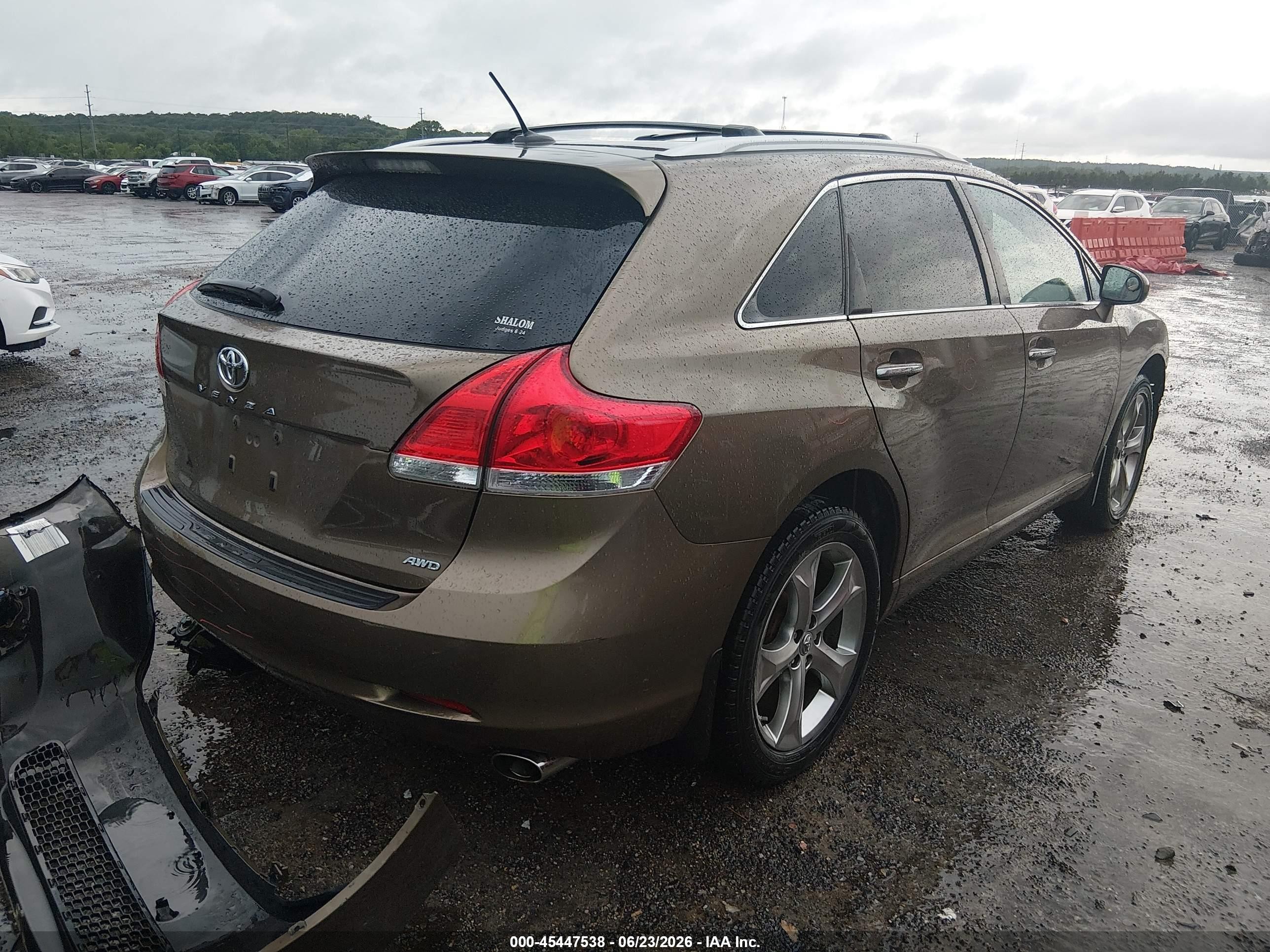 2011 Toyota Venza Base V6 Brown vin: 4T3BK3BB6BU050290