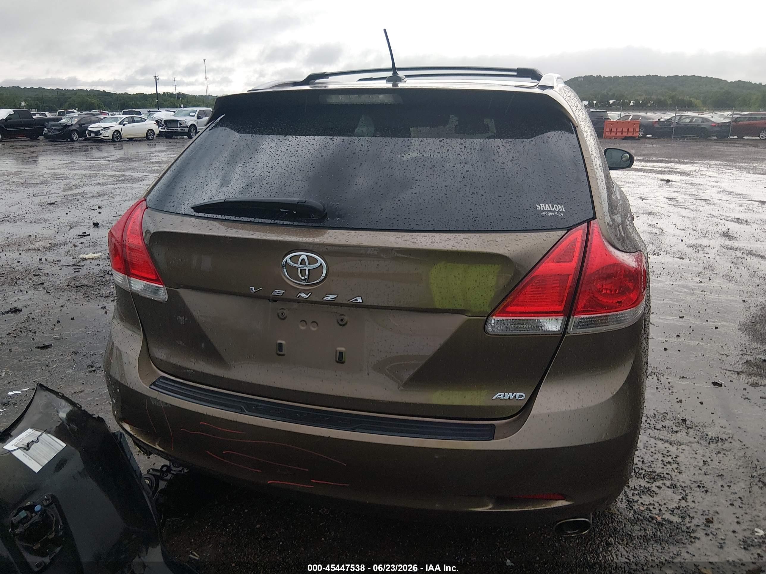 2011 Toyota Venza Base V6 Brown vin: 4T3BK3BB6BU050290