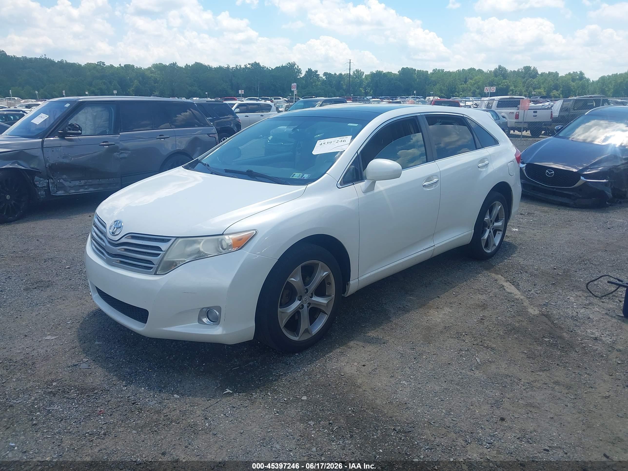 2011 Toyota Venza Base V6 White vin: 4T3BK3BB6BU062746