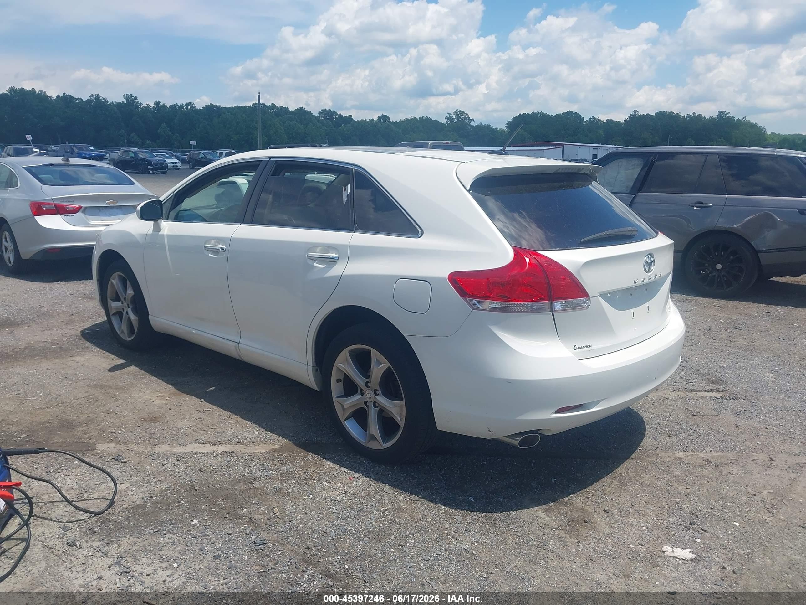 2011 Toyota Venza Base V6 White vin: 4T3BK3BB6BU062746