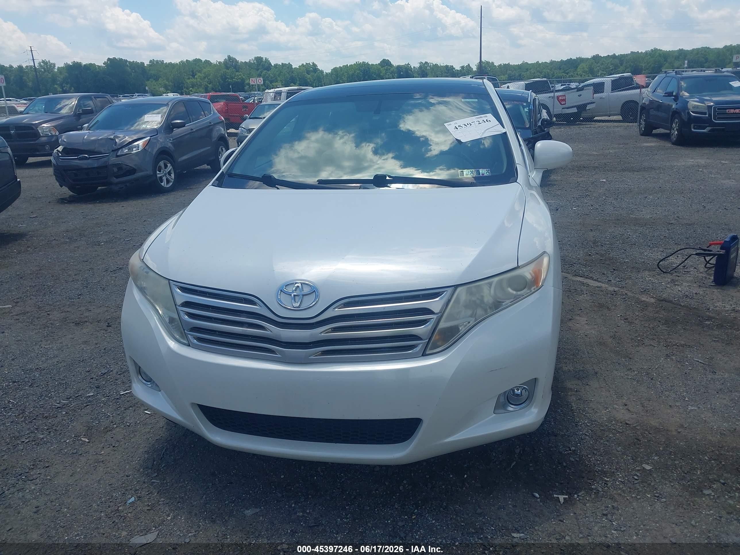 2011 Toyota Venza Base V6 White vin: 4T3BK3BB6BU062746