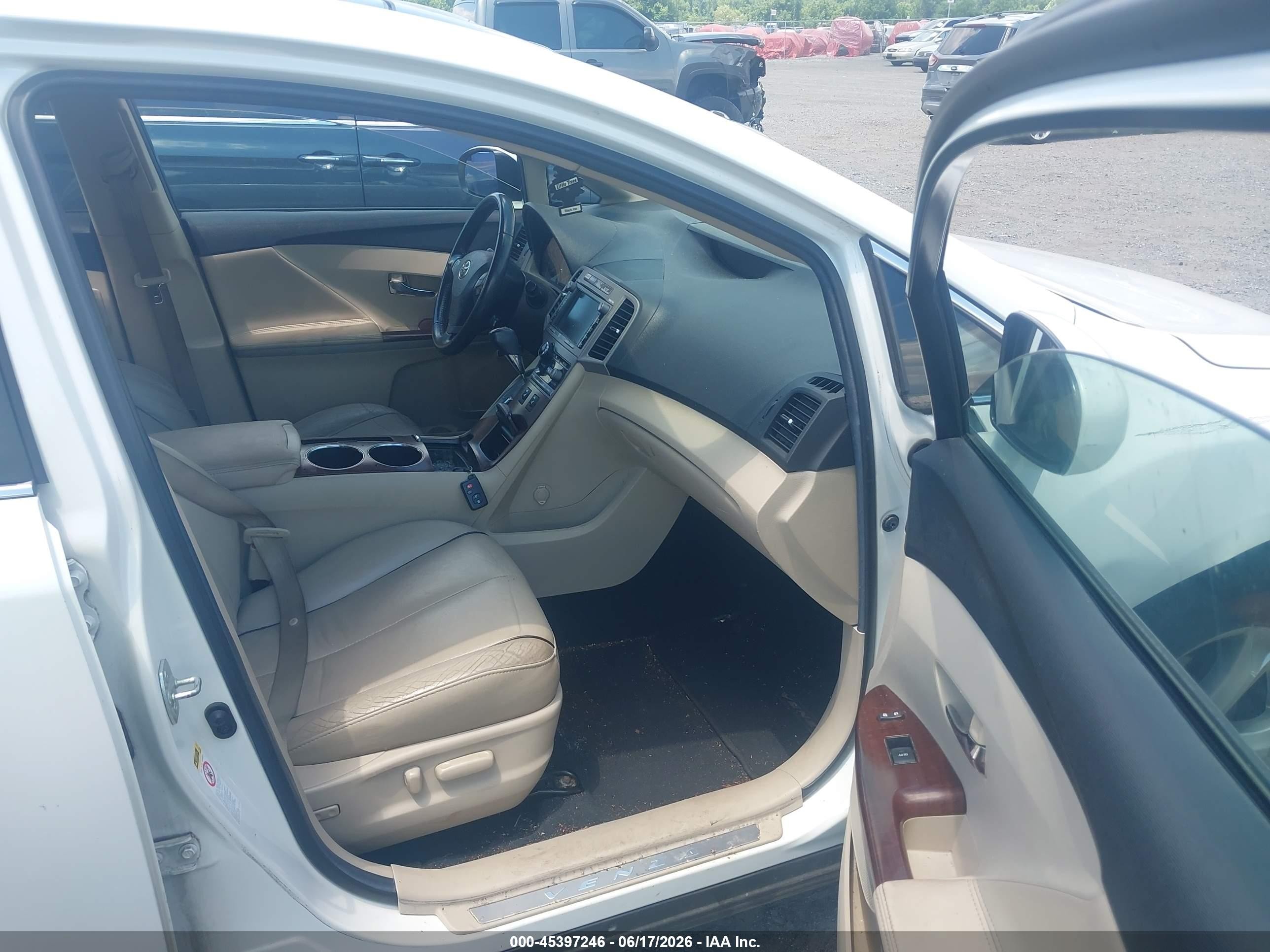 2011 Toyota Venza Base V6 White vin: 4T3BK3BB6BU062746