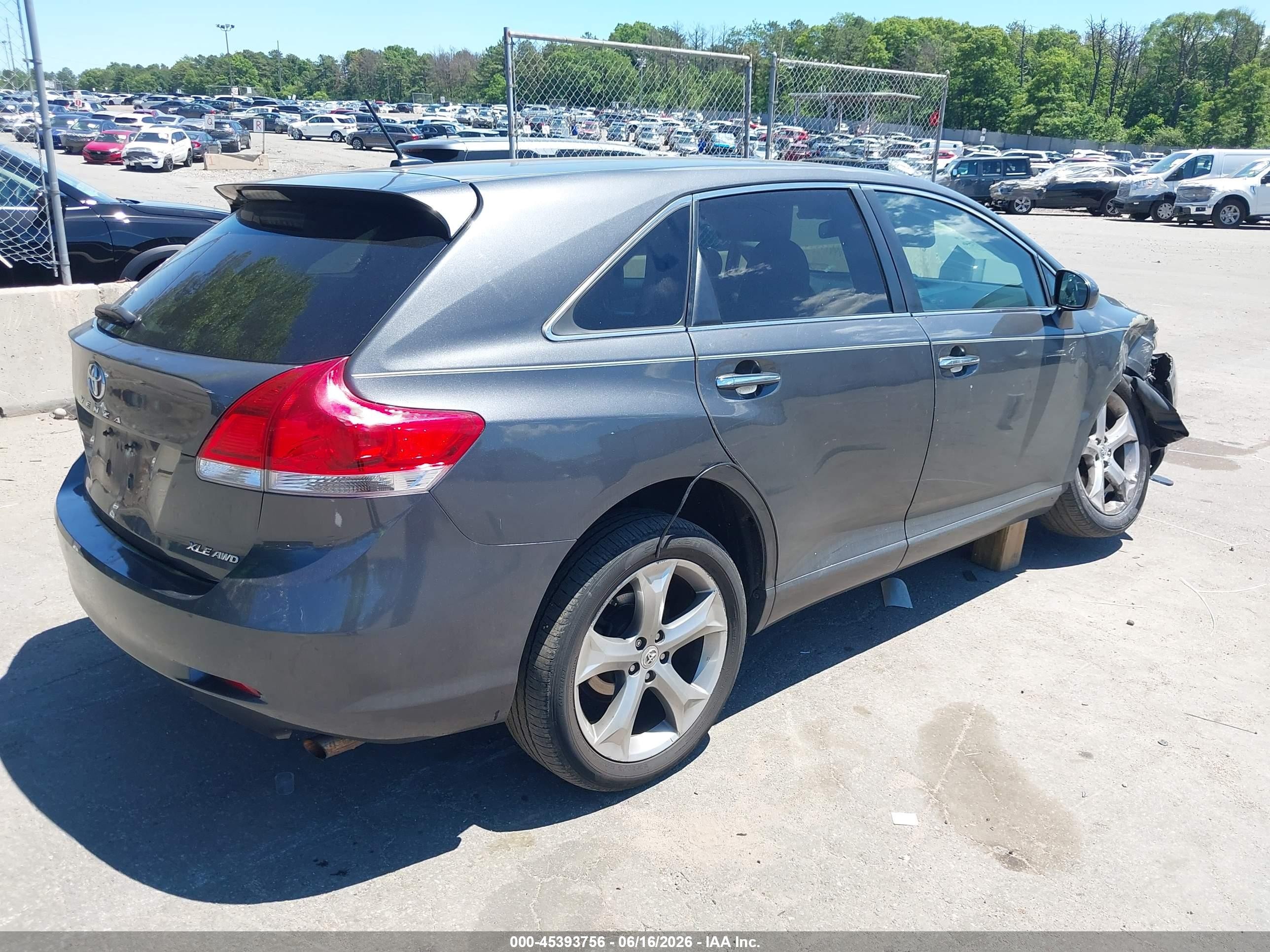 2012 Toyota Venza Xle V6 Серый vin: 4T3BK3BB6CU066264