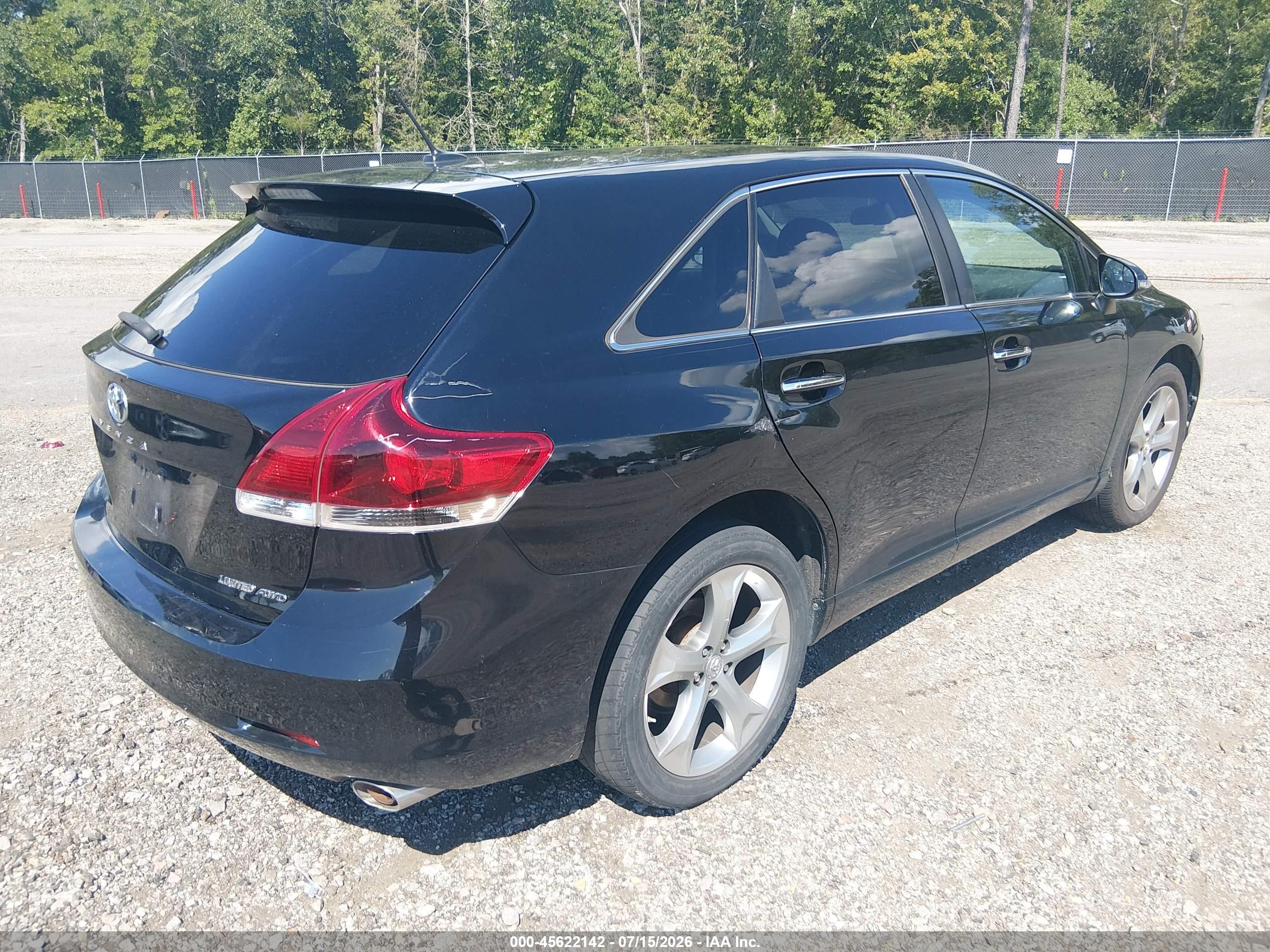 2013 Toyota Venza Le/xle/limited Black vin: 4T3BK3BB6DU076701