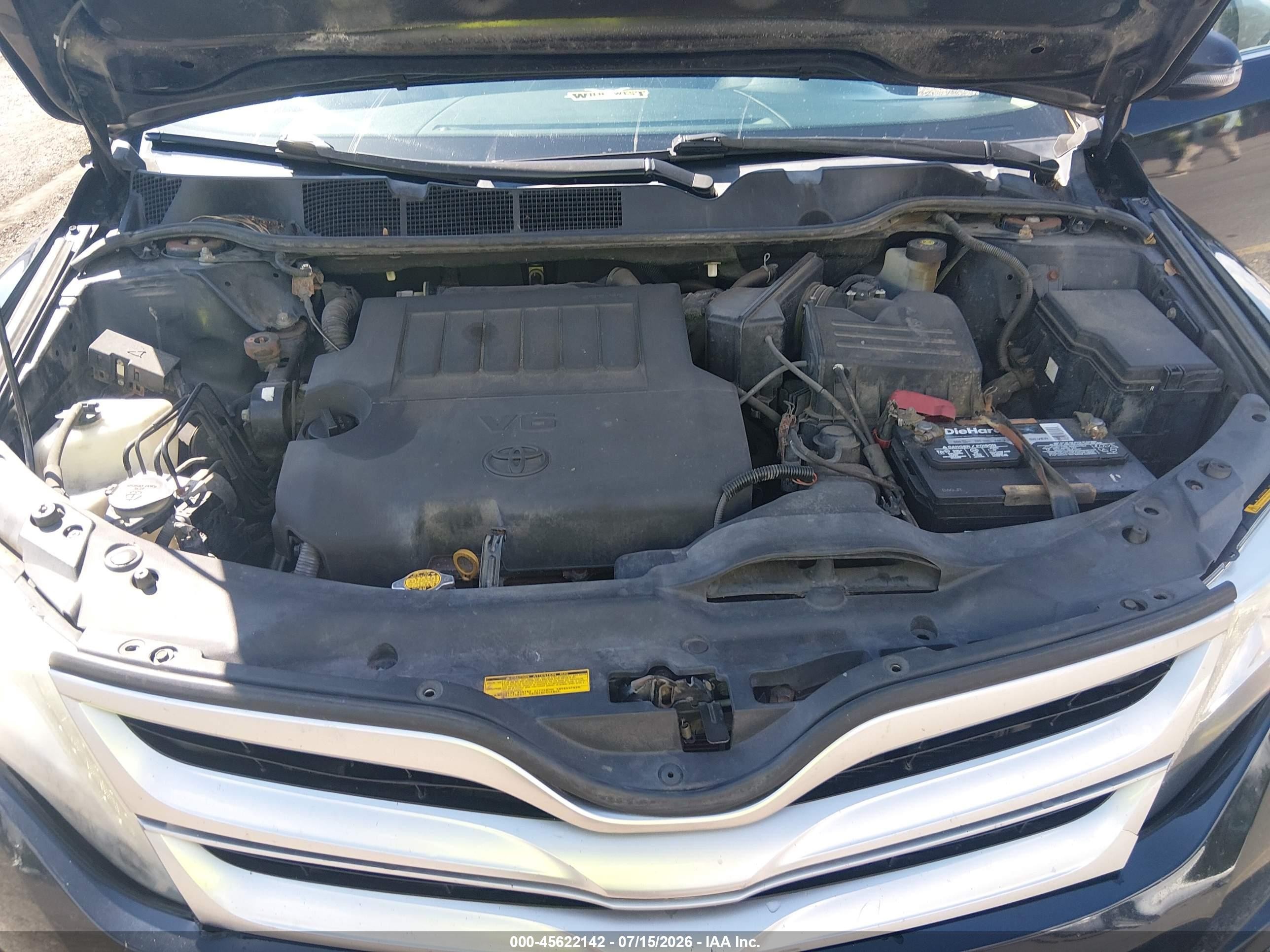 2013 Toyota Venza Le/xle/limited Black vin: 4T3BK3BB6DU076701