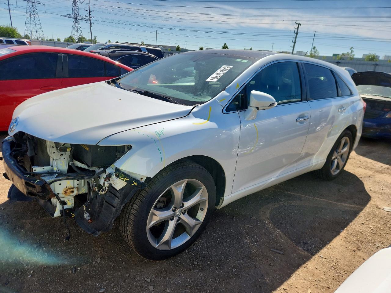2013 Toyota Venza Xle White vin: 4T3BK3BB6DU078366