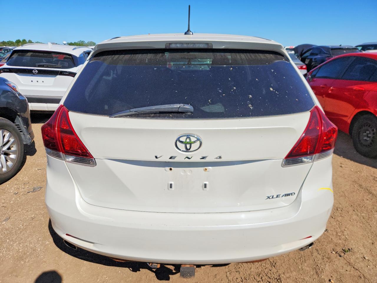 2013 Toyota Venza Xle White vin: 4T3BK3BB6DU078366