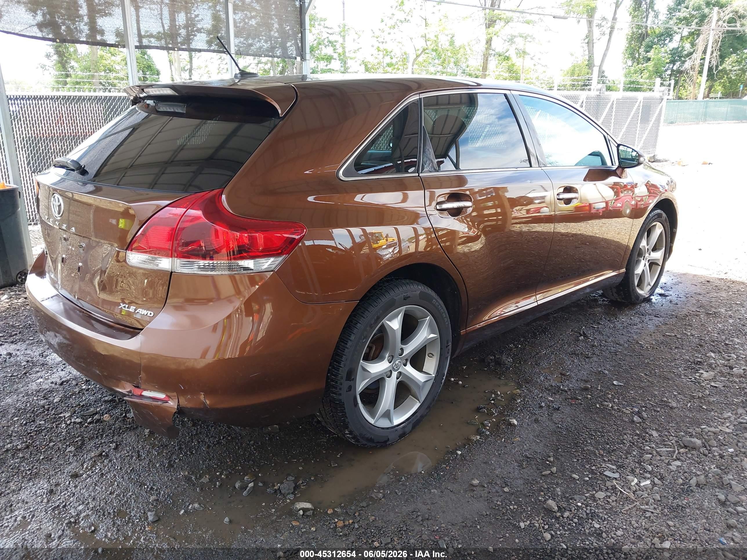 2013 Toyota Venza Xle V6 Brown vin: 4T3BK3BB6DU085222