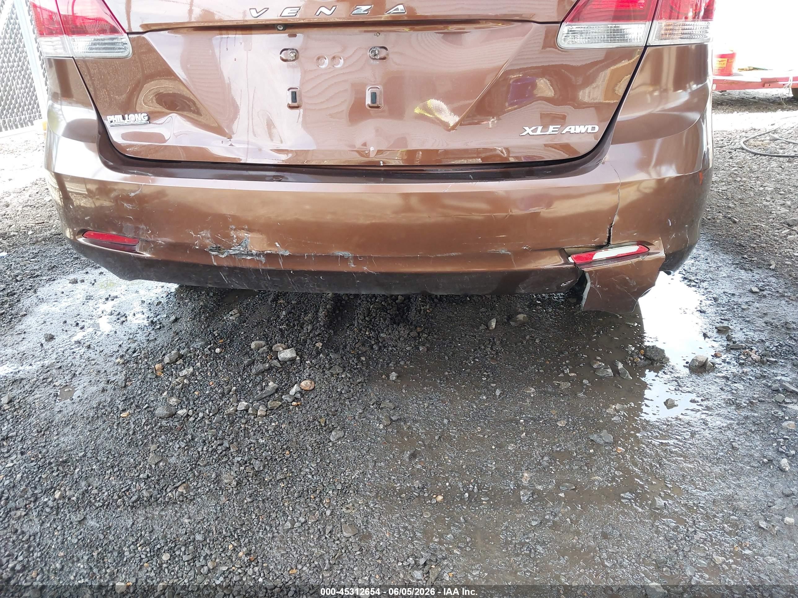 2013 Toyota Venza Xle V6 Brown vin: 4T3BK3BB6DU085222