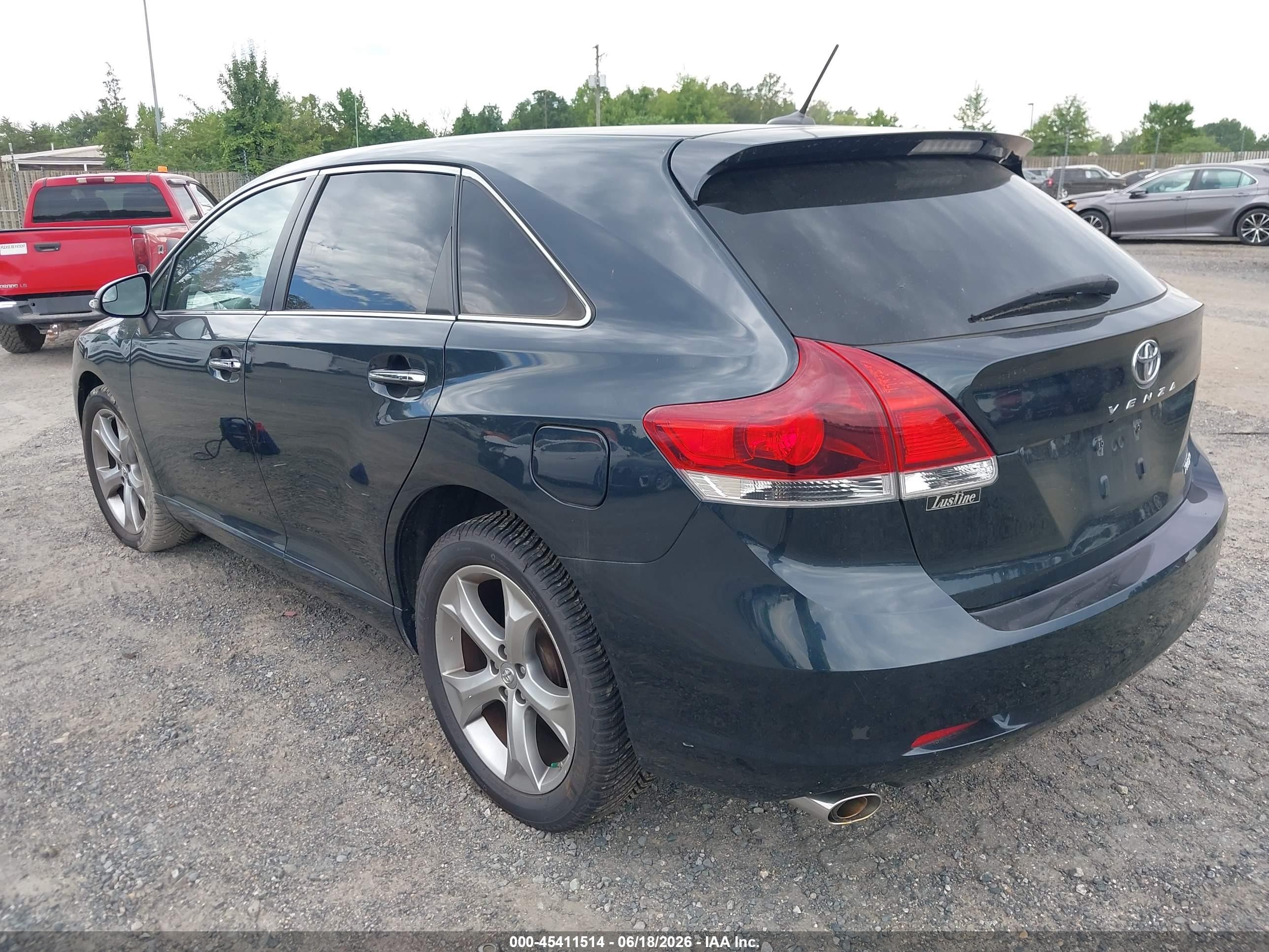 2013 Toyota Venza Xle V6 Black vin: 4T3BK3BB6DU092459