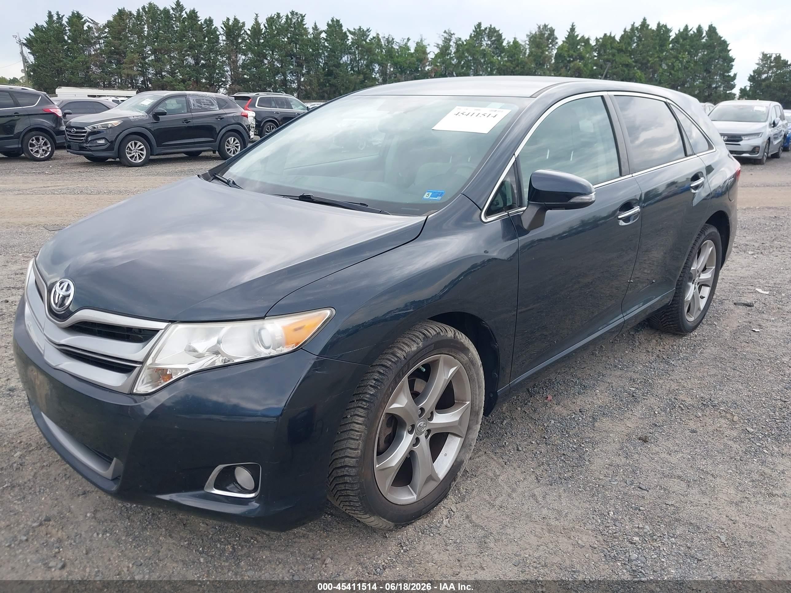 2013 Toyota Venza Xle V6 Black vin: 4T3BK3BB6DU092459