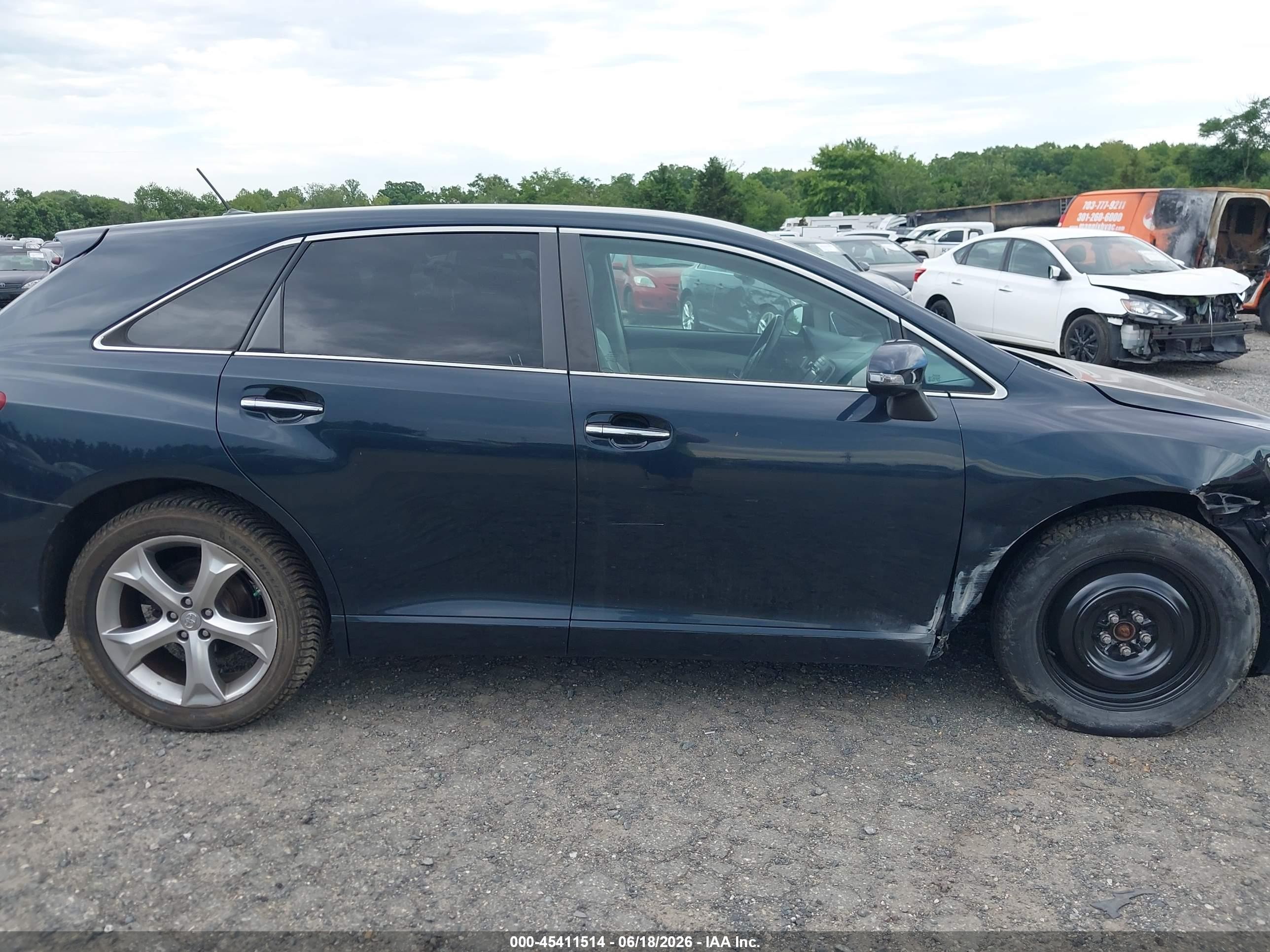 2013 Toyota Venza Xle V6 Black vin: 4T3BK3BB6DU092459