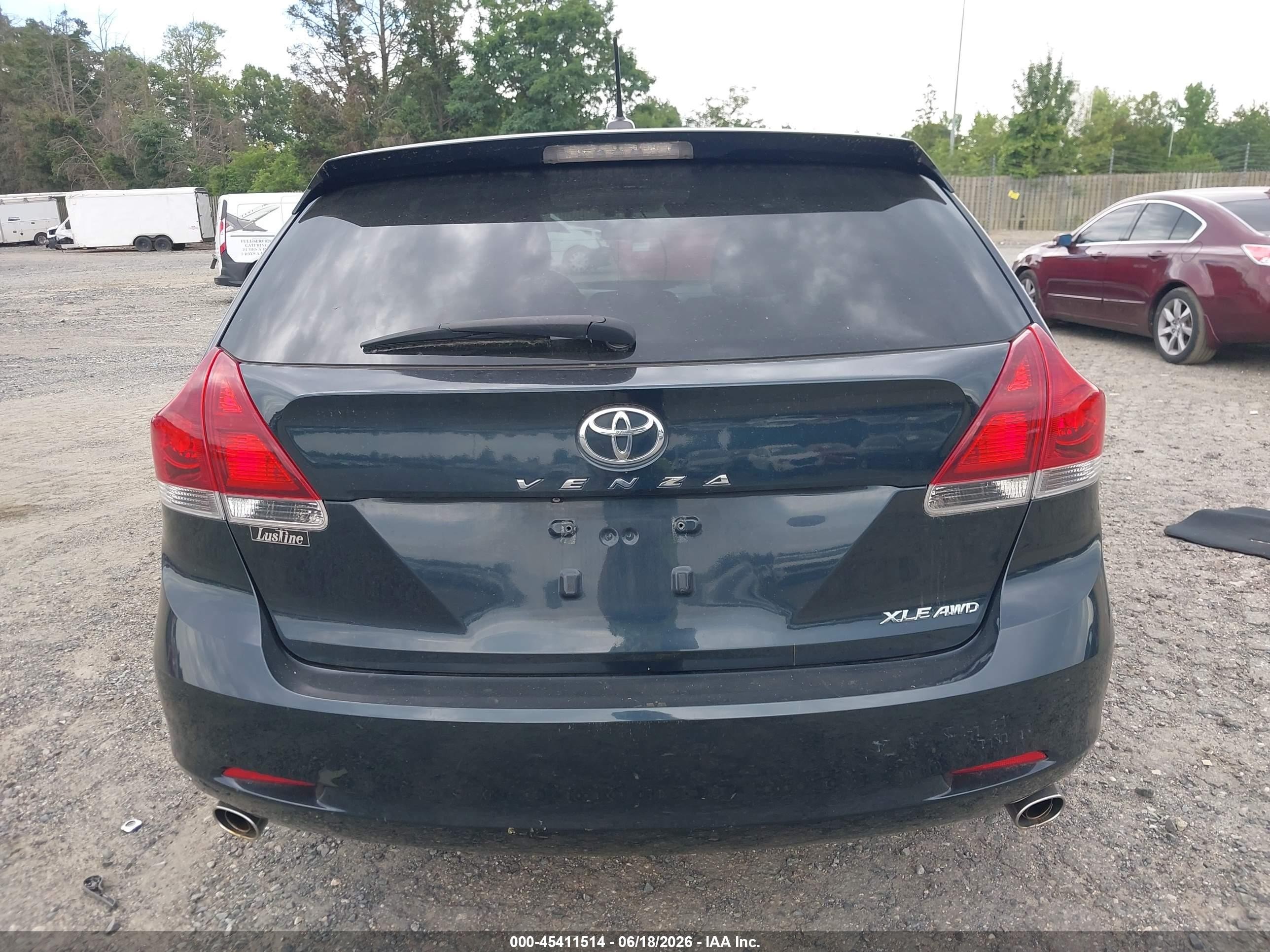 2013 Toyota Venza Xle V6 Black vin: 4T3BK3BB6DU092459