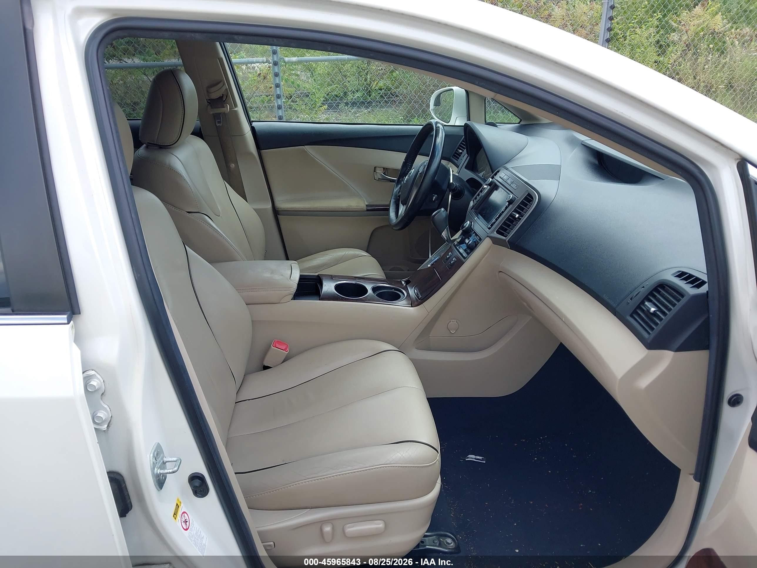 2013 Toyota Venza Limited V6 White vin: 4T3BK3BB6DU095331