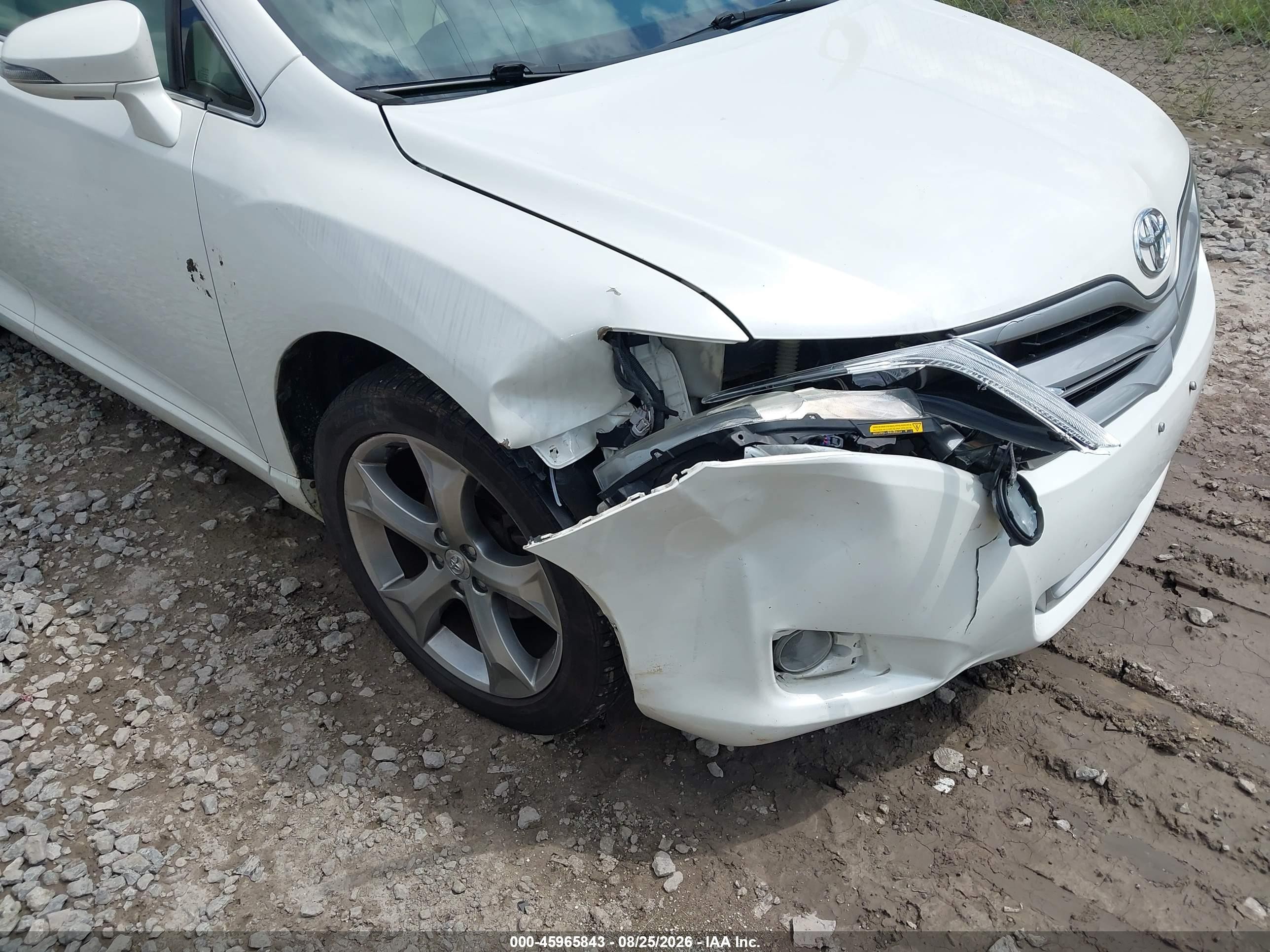 2013 Toyota Venza Limited V6 White vin: 4T3BK3BB6DU095331