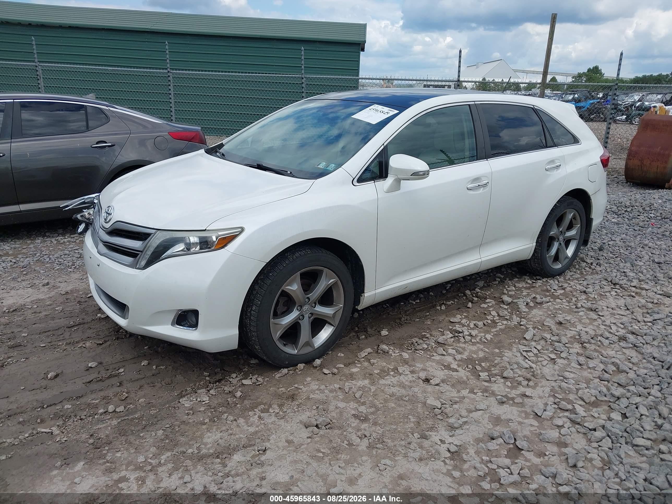 2013 Toyota Venza Limited V6 White vin: 4T3BK3BB6DU095331