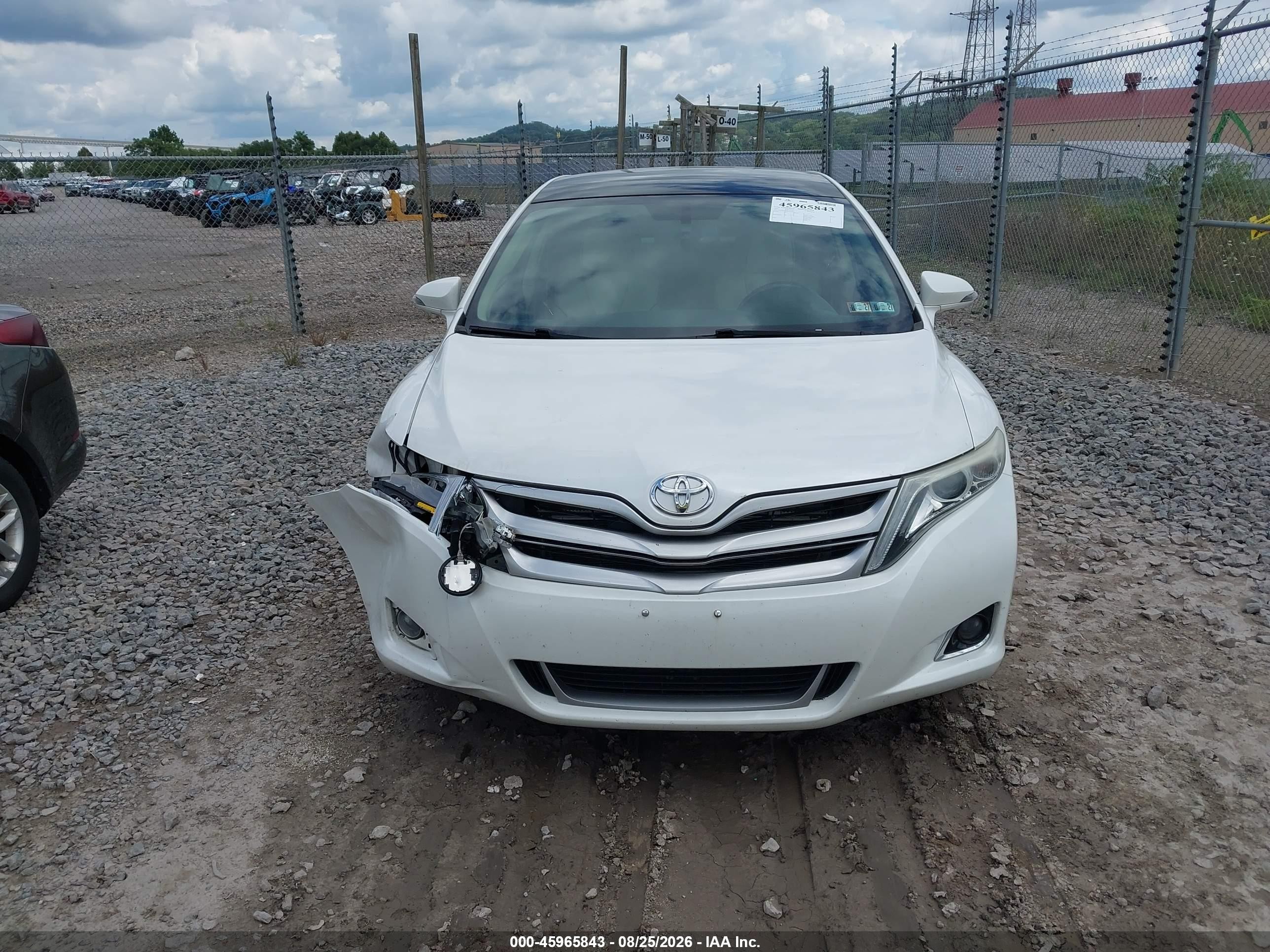 2013 Toyota Venza Limited V6 White vin: 4T3BK3BB6DU095331