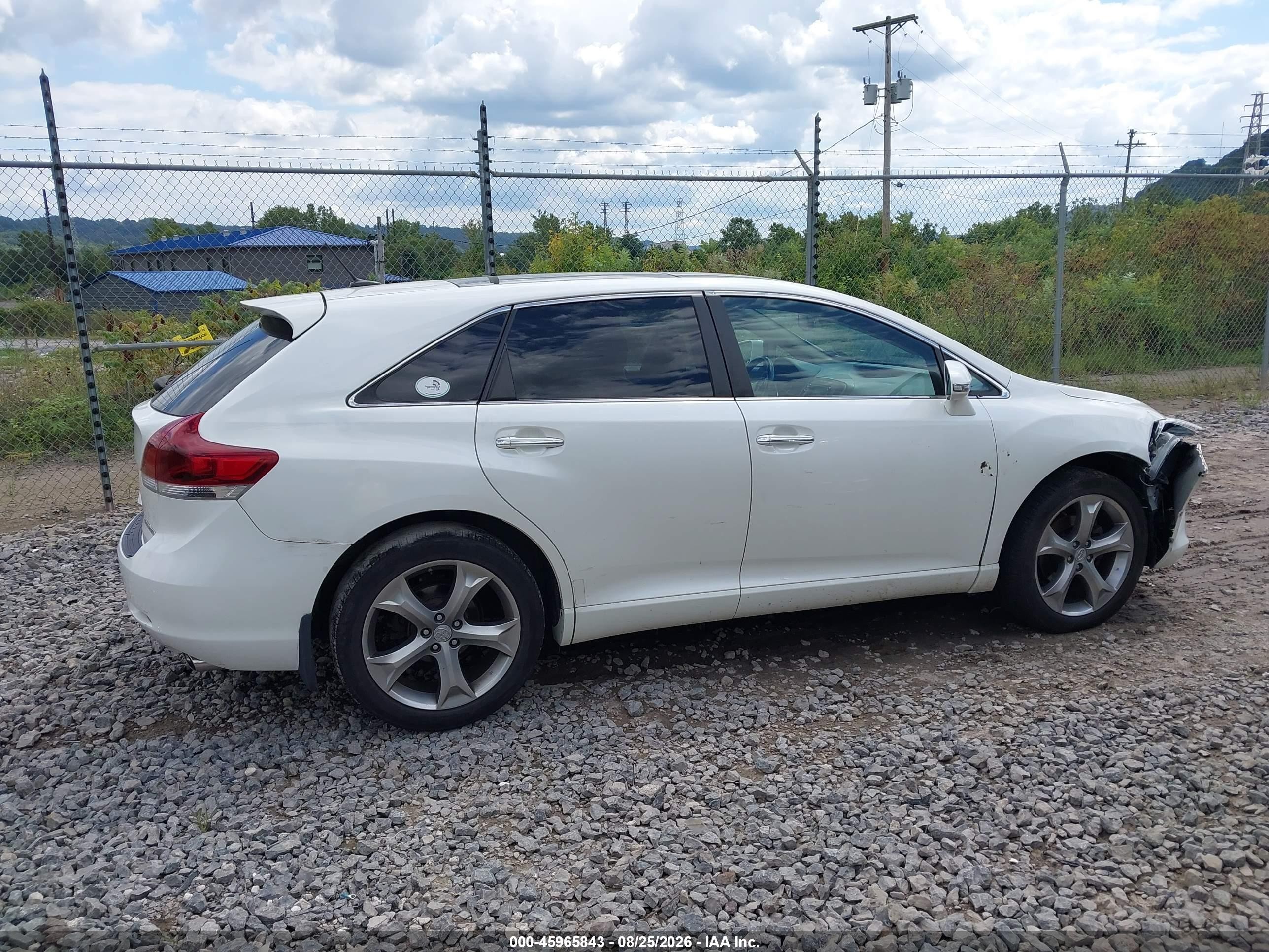 2013 Toyota Venza Limited V6 White vin: 4T3BK3BB6DU095331