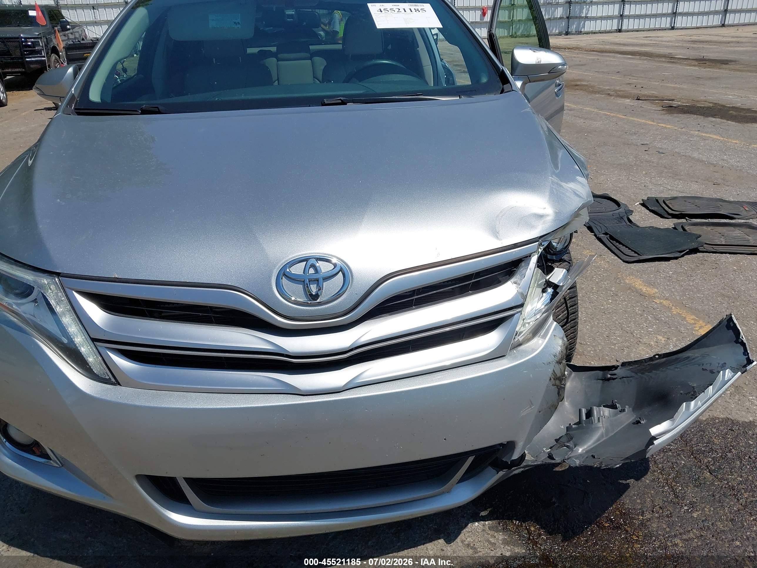 2015 Toyota Venza Limited V6 Silver vin: 4T3BK3BB6FU115192