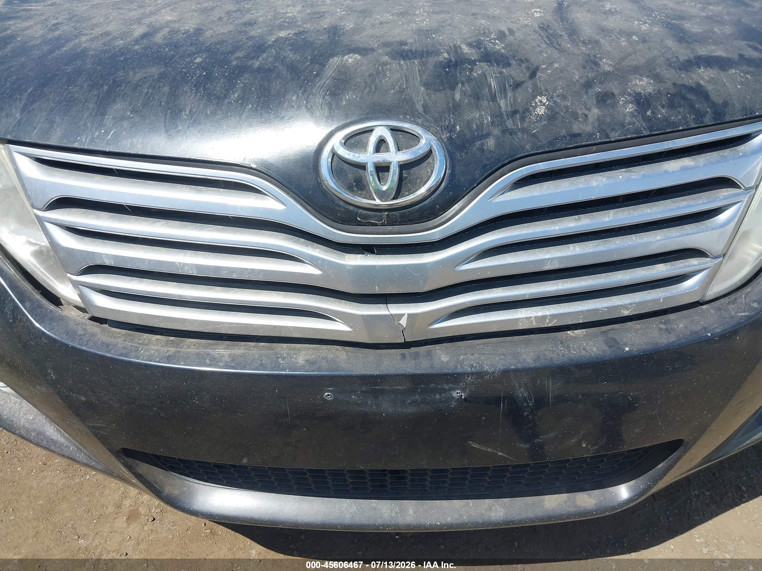 2010 Toyota Venza Base V6 Black vin: 4T3BK3BB7AU039748