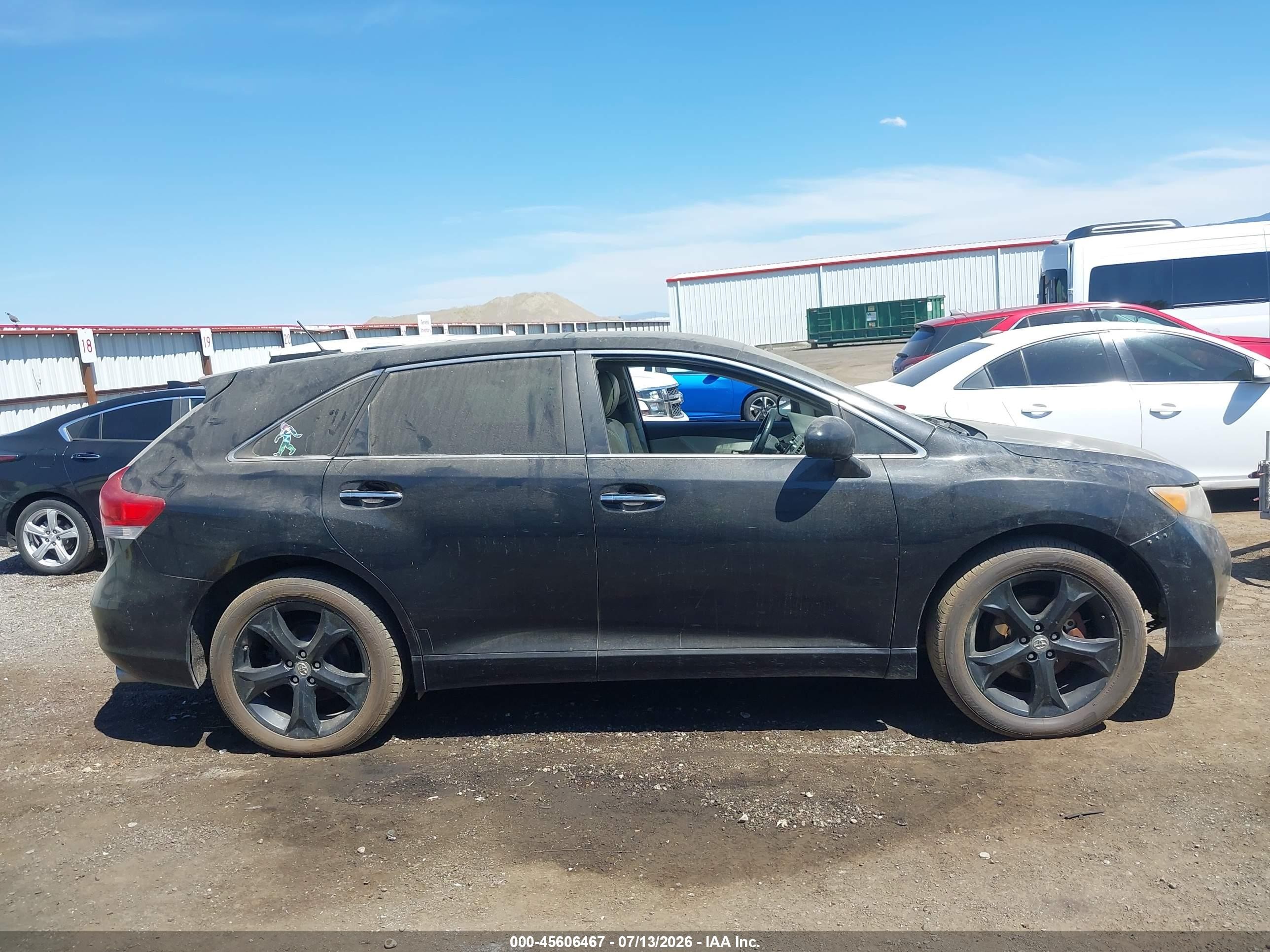 2010 Toyota Venza Base V6 Black vin: 4T3BK3BB7AU039748