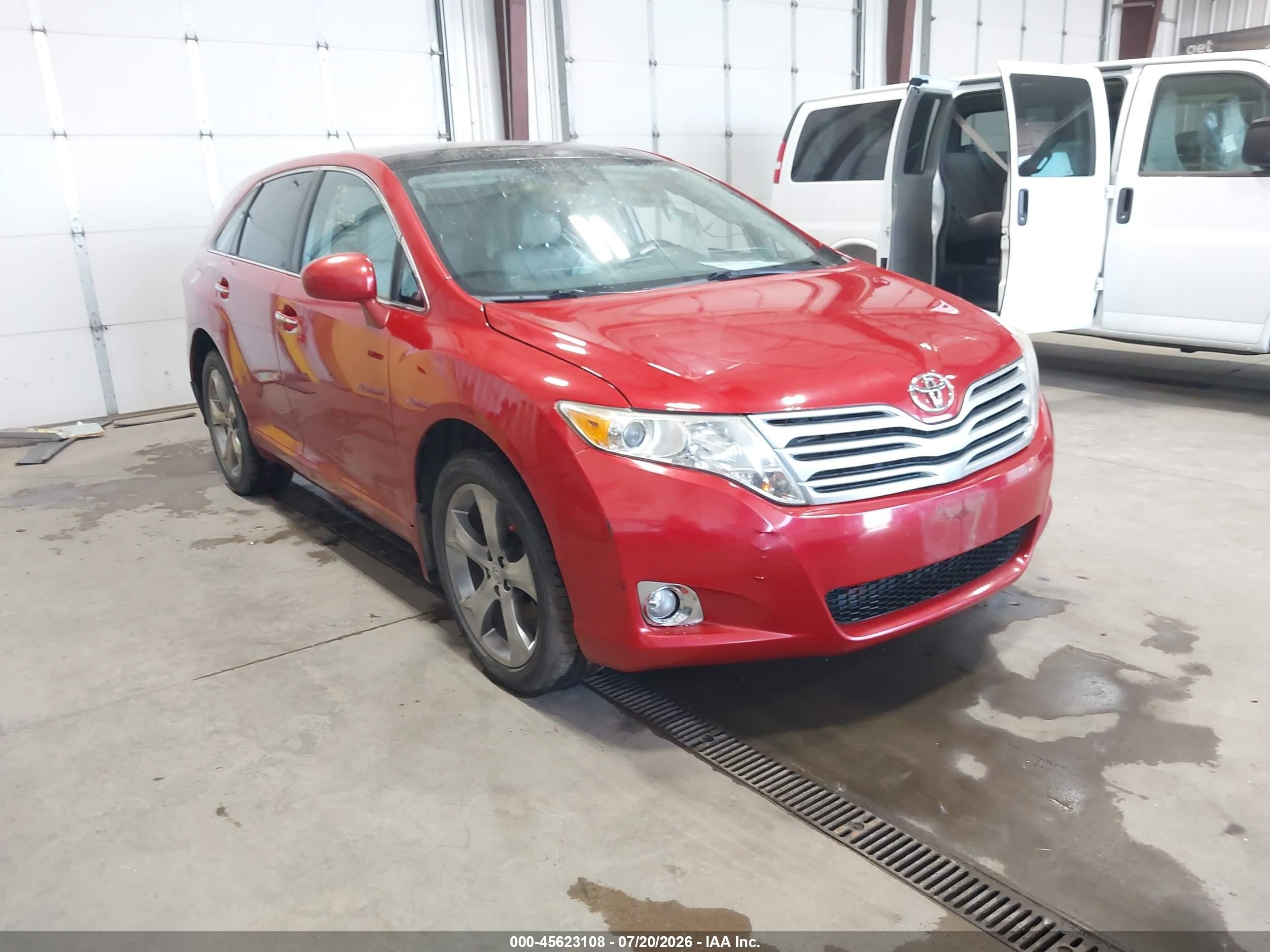 2011 Toyota Venza Base V6 Red vin: 4T3BK3BB7BU052257