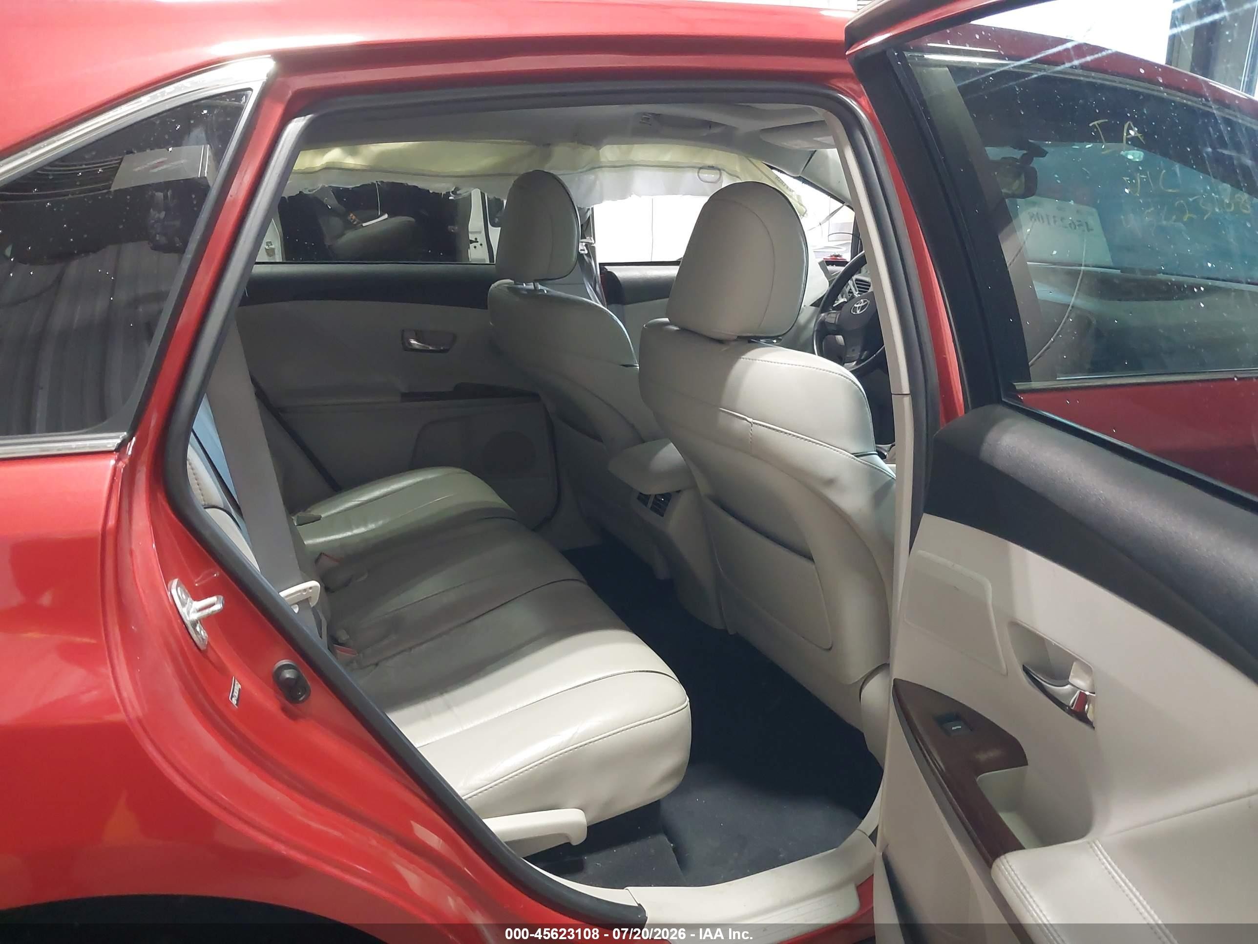 2011 Toyota Venza Base V6 Red vin: 4T3BK3BB7BU052257