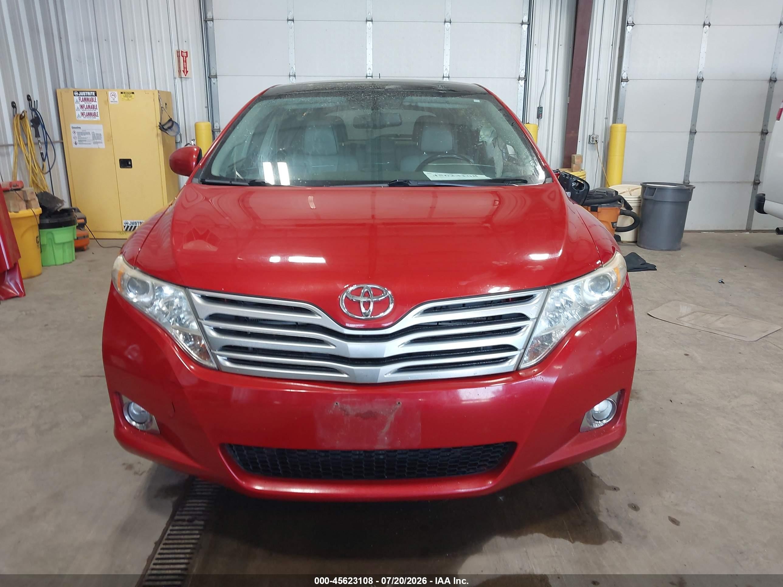 2011 Toyota Venza Base V6 Red vin: 4T3BK3BB7BU052257