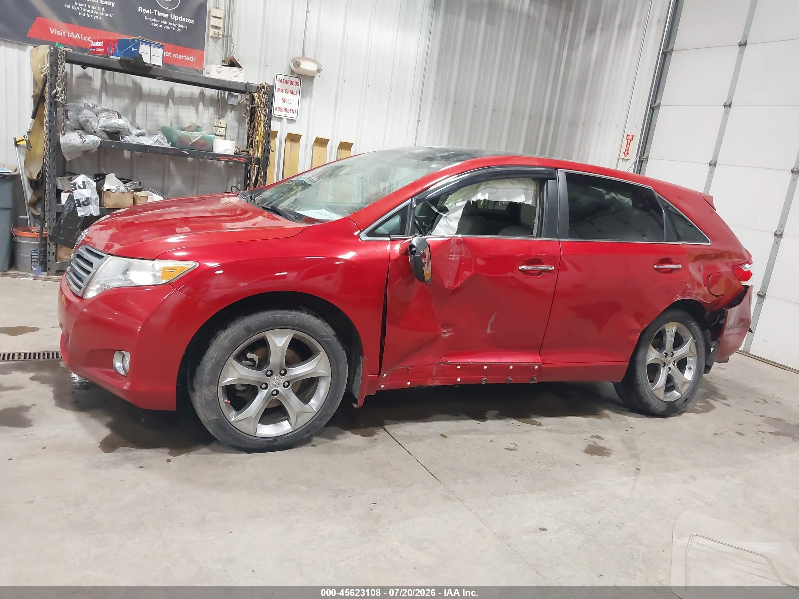 2011 Toyota Venza Base V6 Red vin: 4T3BK3BB7BU052257