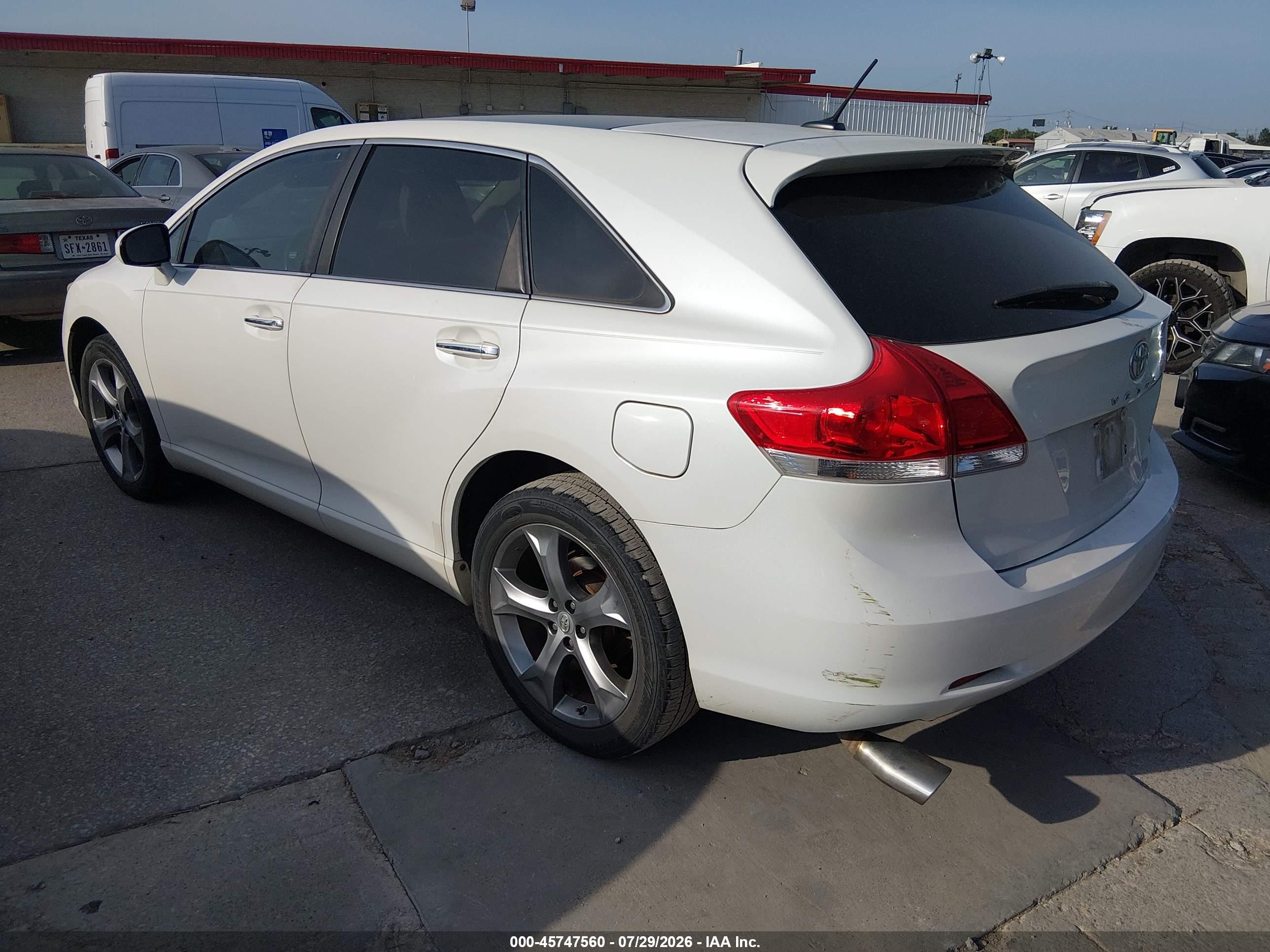 2011 Toyota Venza Base V6 White vin: 4T3BK3BB7BU054445