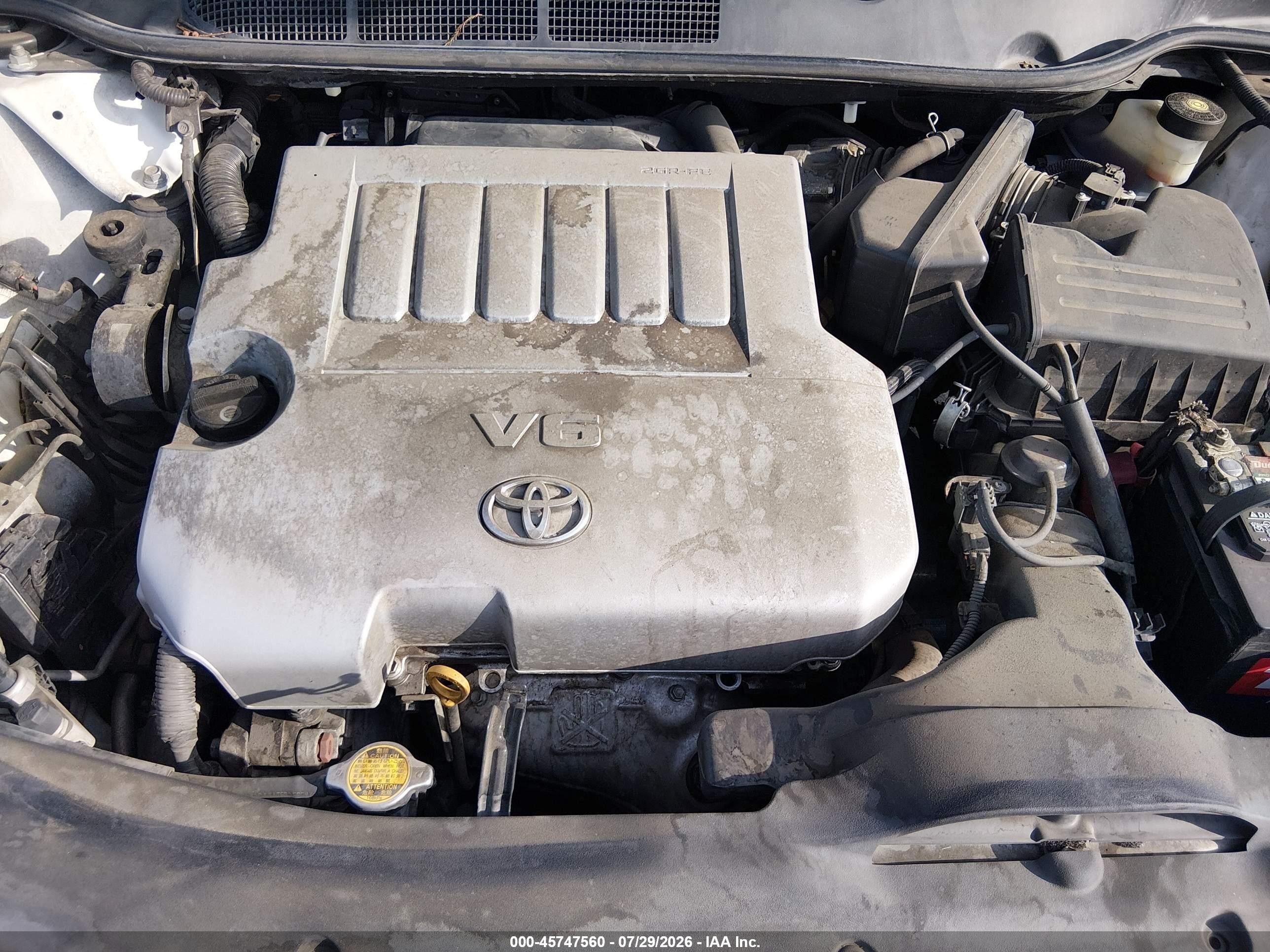2011 Toyota Venza Base V6 White vin: 4T3BK3BB7BU054445