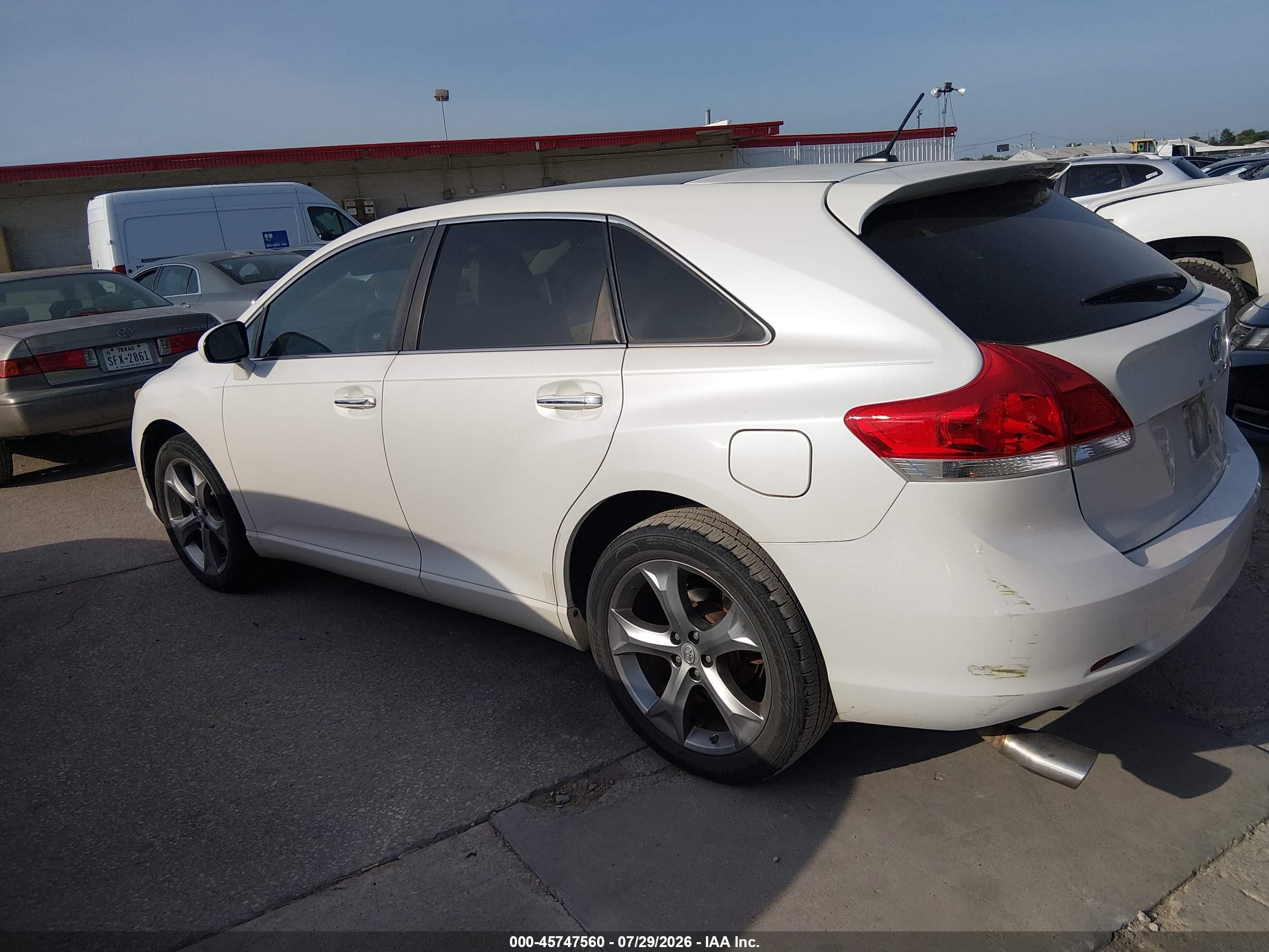 2011 Toyota Venza Base V6 White vin: 4T3BK3BB7BU054445