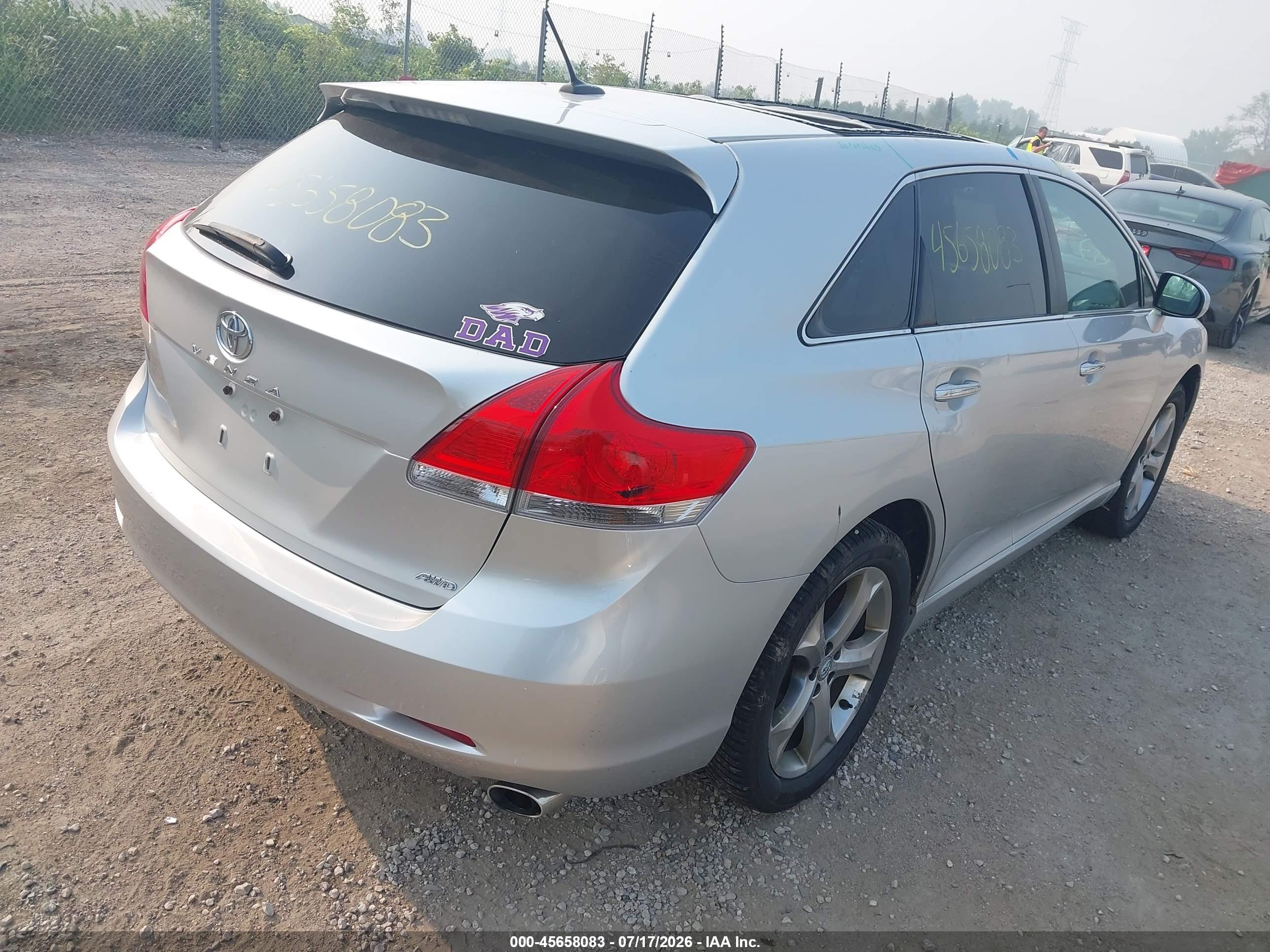 2011 Toyota Venza Base V6 Silver vin: 4T3BK3BB7BU058365