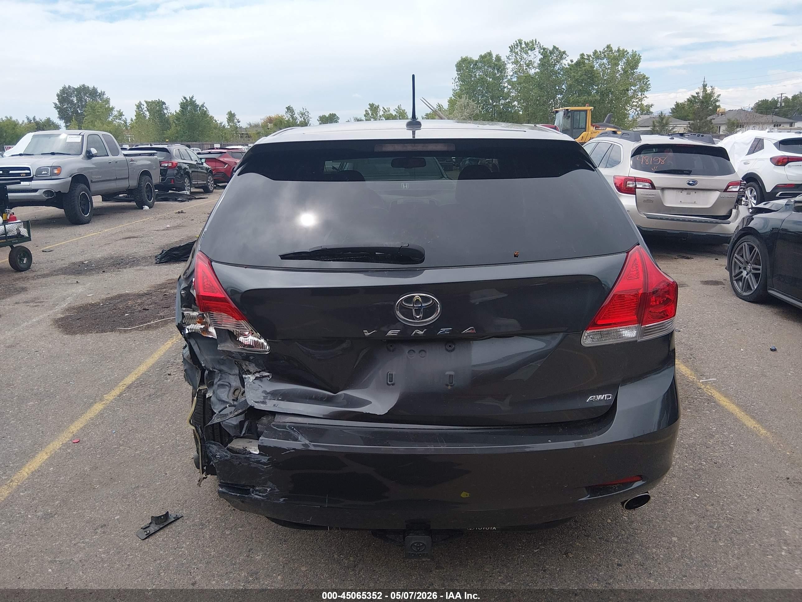 2011 Toyota Venza Base V6 Gray vin: 4T3BK3BB7BU061606