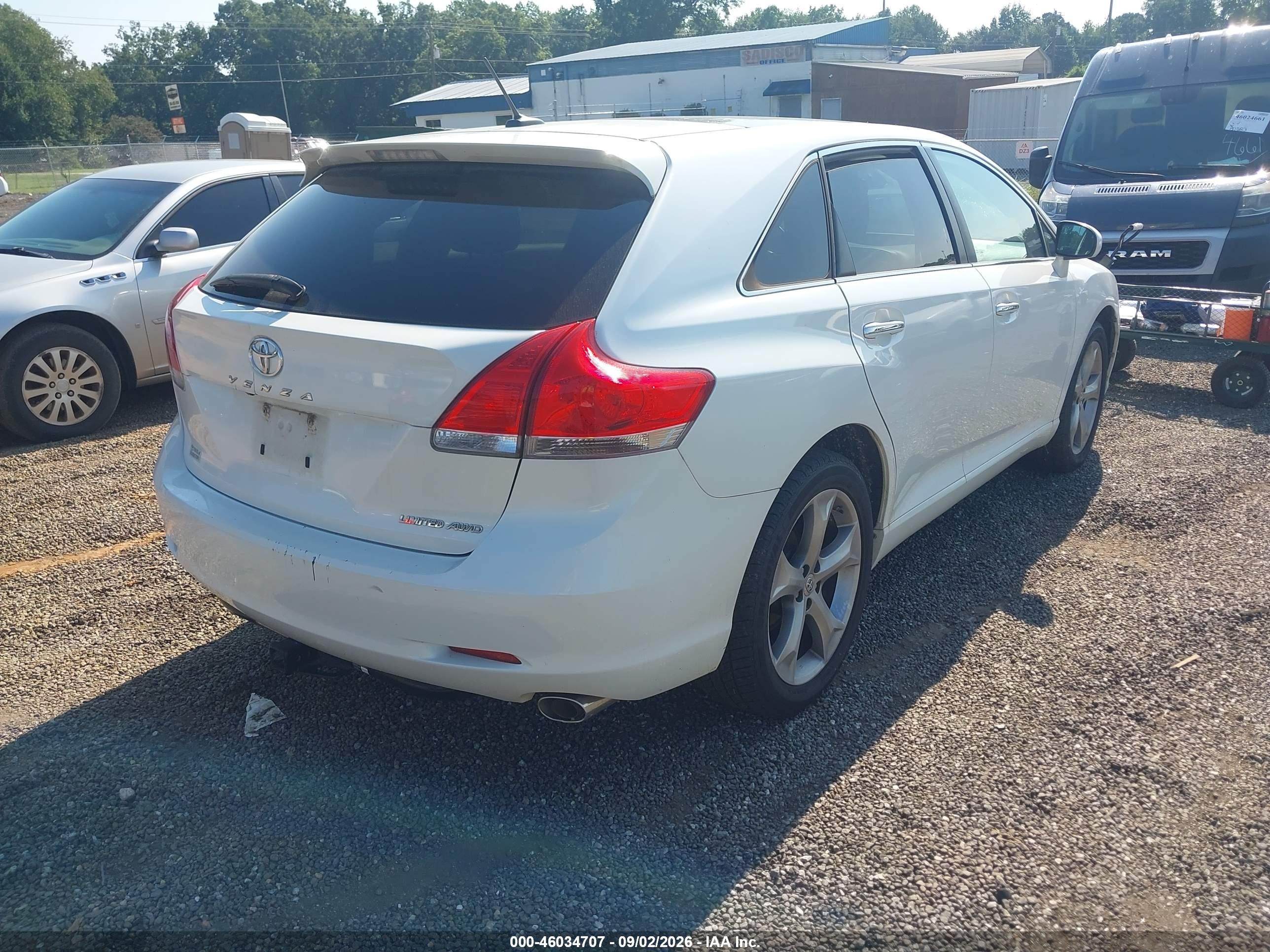 2012 Toyota Venza Limited V6 White vin: 4T3BK3BB7CU065219