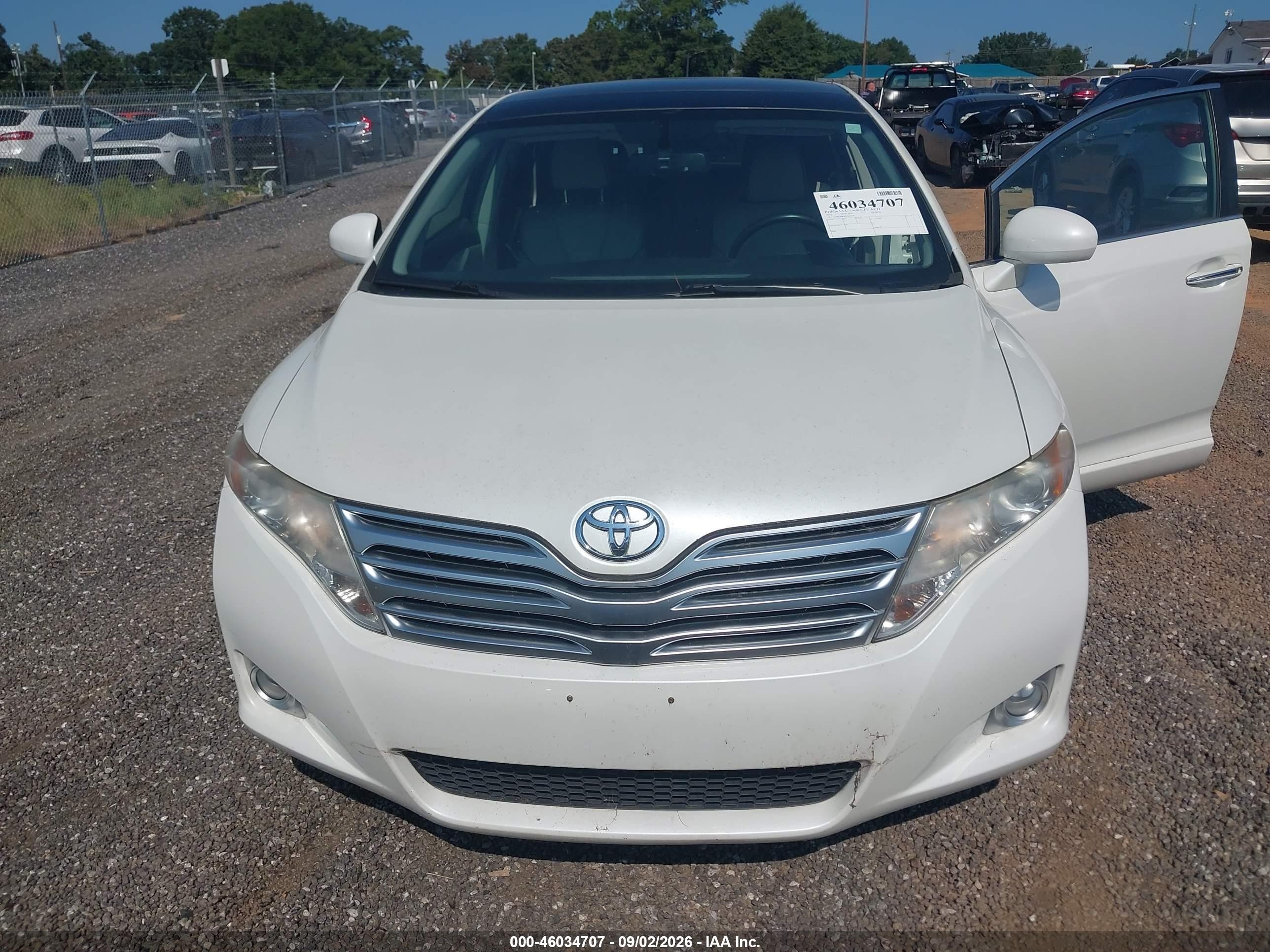 2012 Toyota Venza Limited V6 White vin: 4T3BK3BB7CU065219