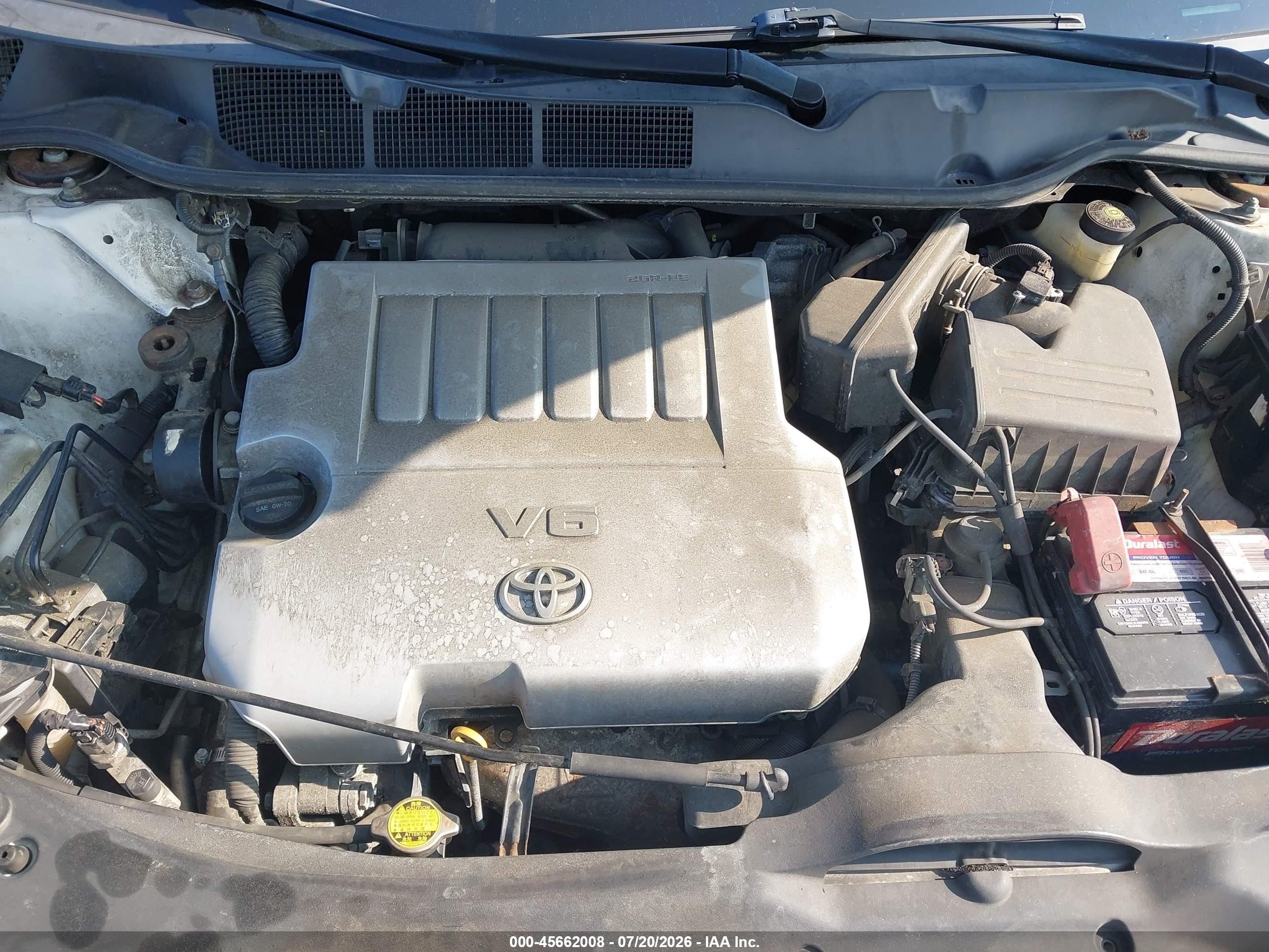 2012 Toyota Venza Xle V6 White vin: 4T3BK3BB7CU066810