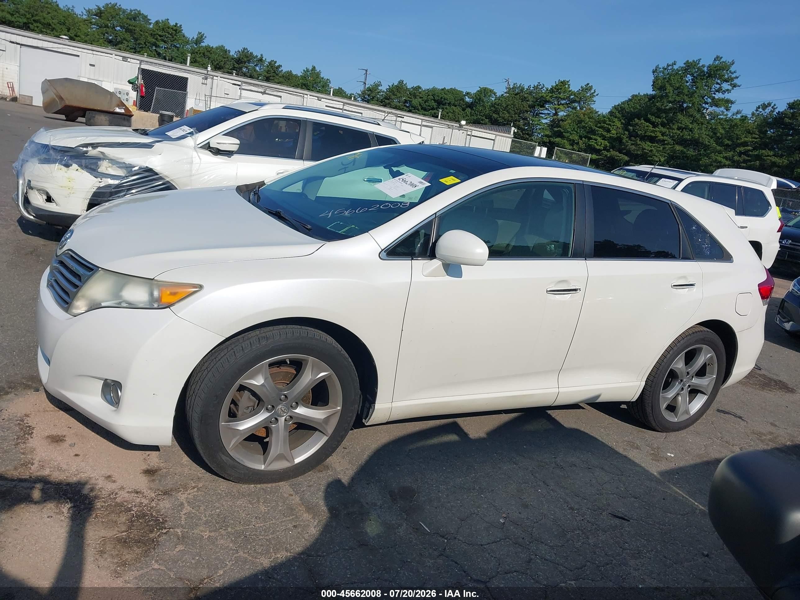2012 Toyota Venza Xle V6 White vin: 4T3BK3BB7CU066810