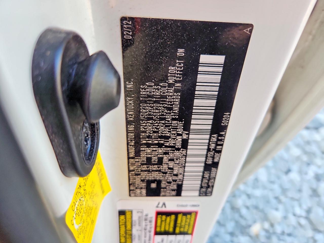 2012 Toyota Venza Limited Белый vin: 4T3BK3BB7CU067567