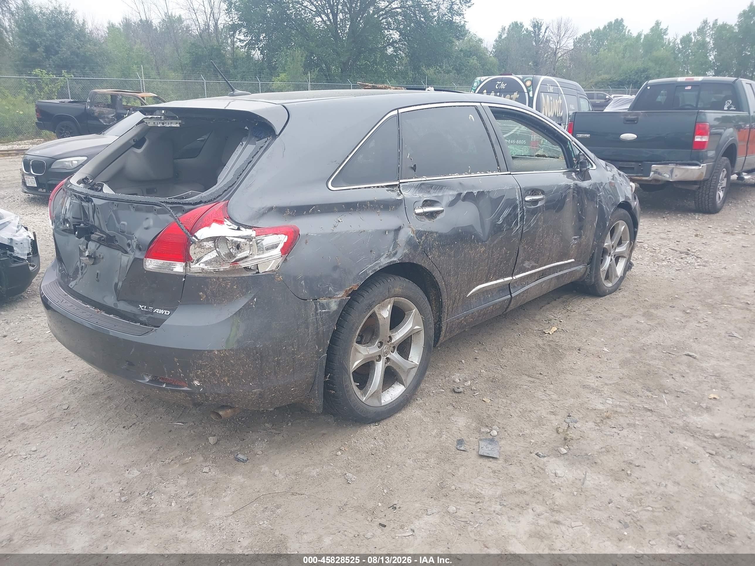 2012 Toyota Venza Xle V6 Gray vin: 4T3BK3BB7CU069089