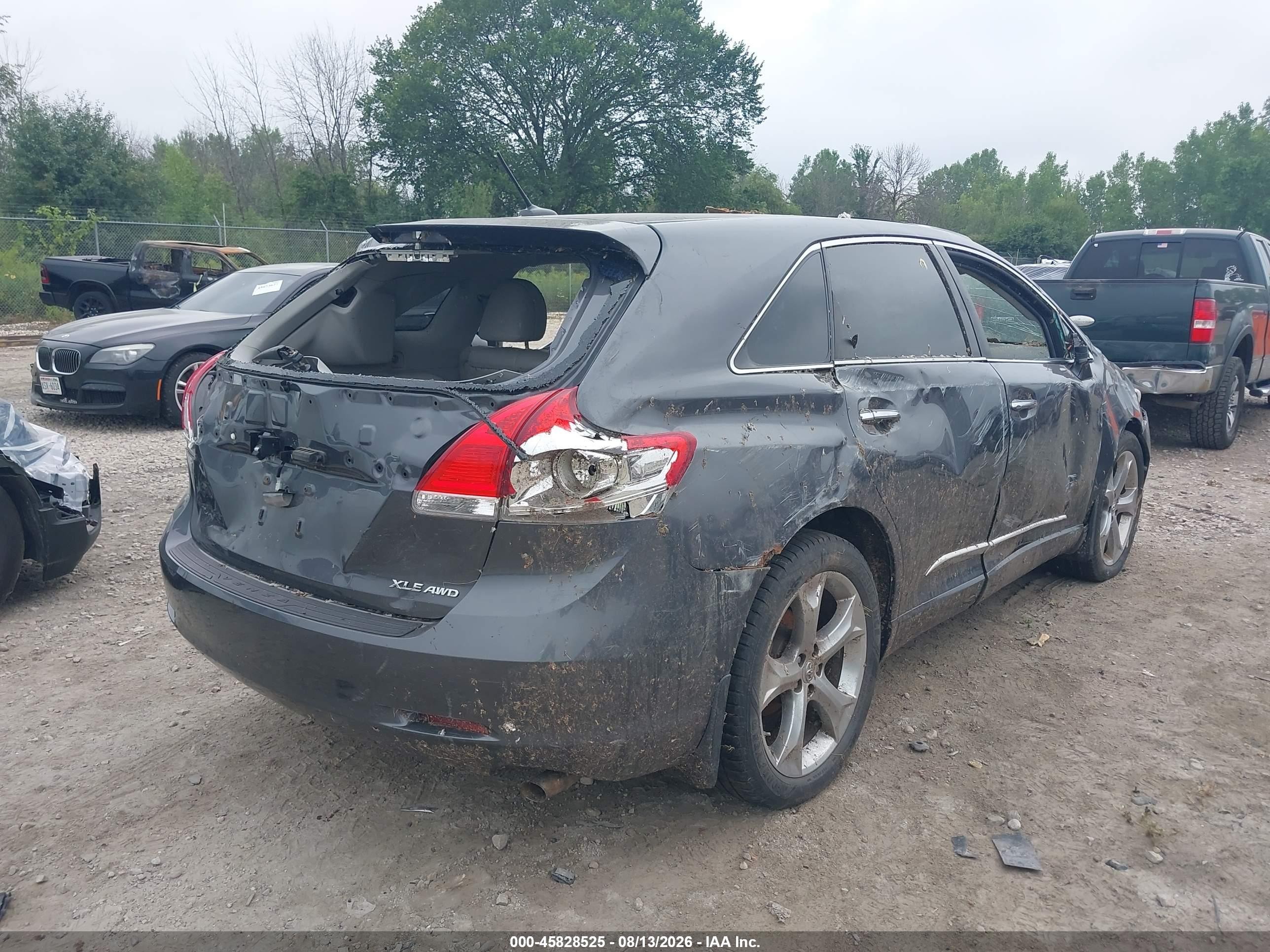 2012 Toyota Venza Xle V6 Gray vin: 4T3BK3BB7CU069089