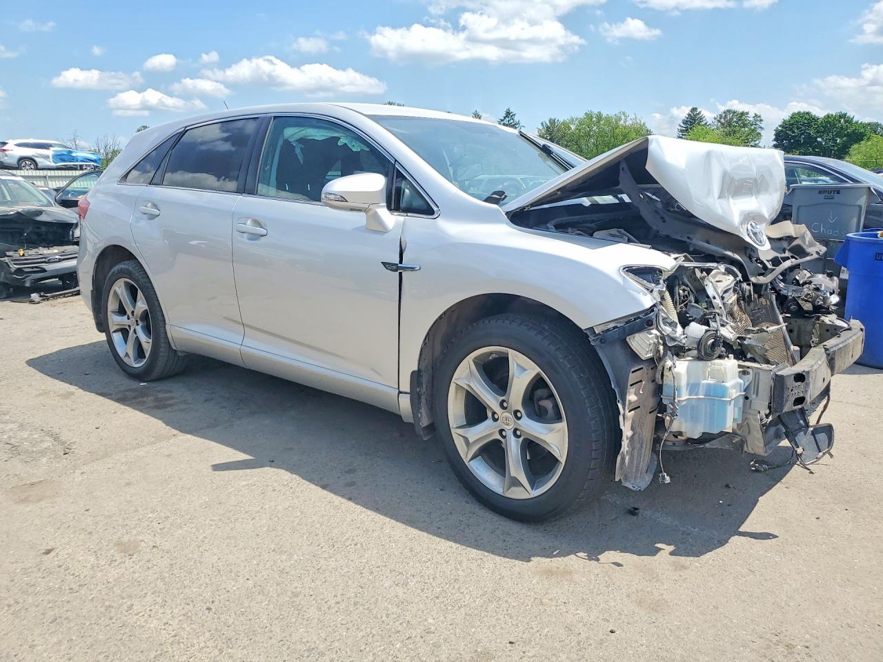2013 Toyota Venza Le Silver vin: 4T3BK3BB7DU076254