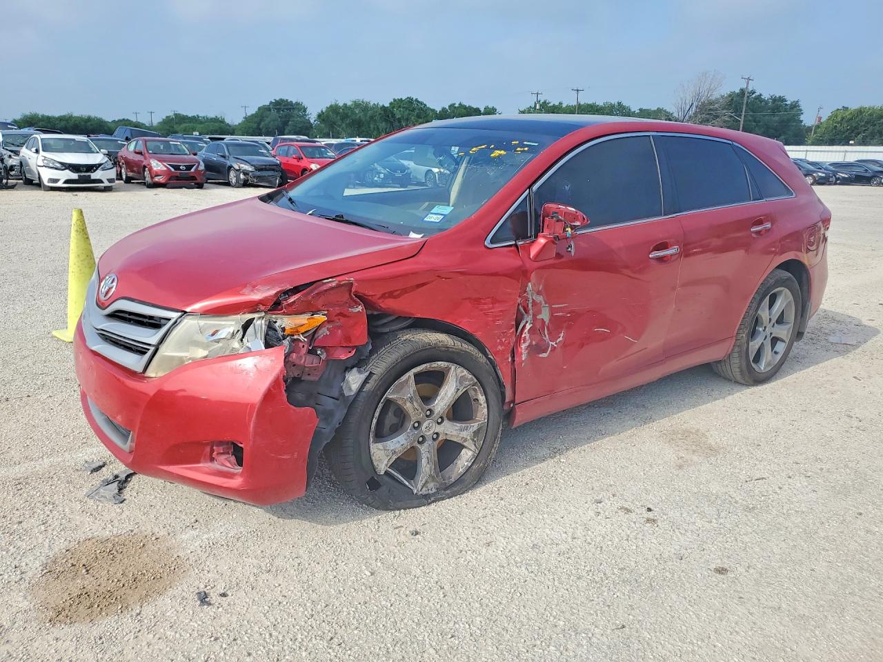 2013 Toyota Venza Xle Red vin: 4T3BK3BB7DU079963
