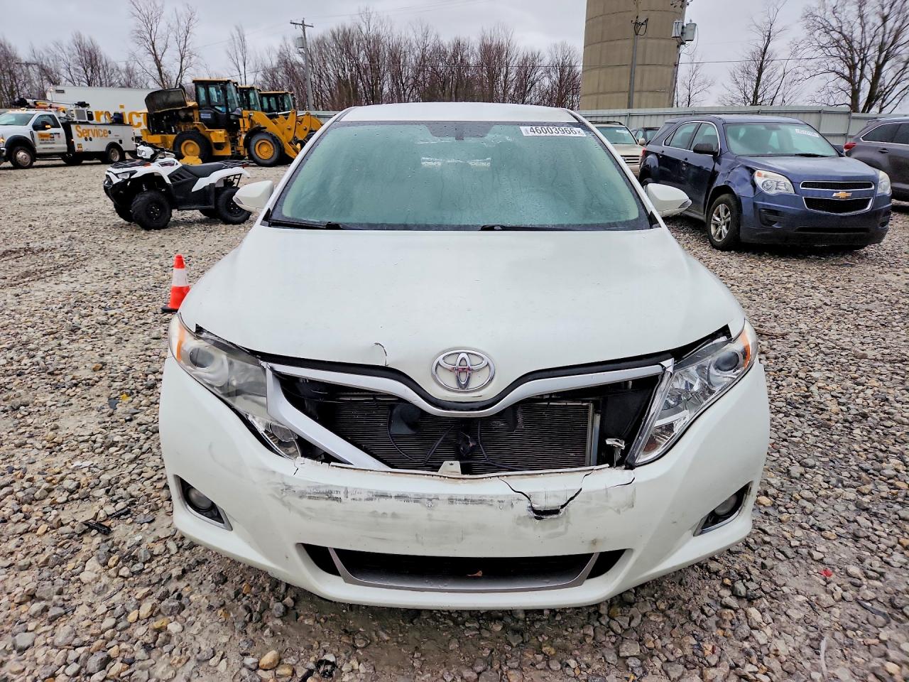 2013 Toyota Venza Xle White vin: 4T3BK3BB7DU085102