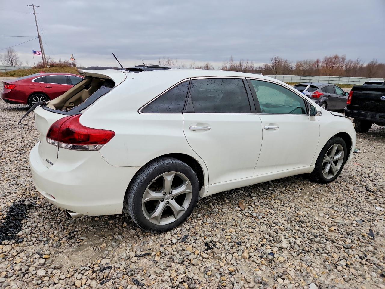 2013 Toyota Venza Xle White vin: 4T3BK3BB7DU085102