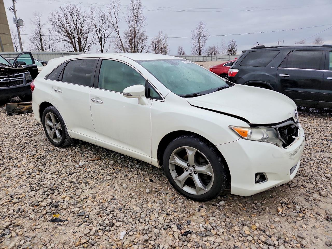 2013 Toyota Venza Xle White vin: 4T3BK3BB7DU085102