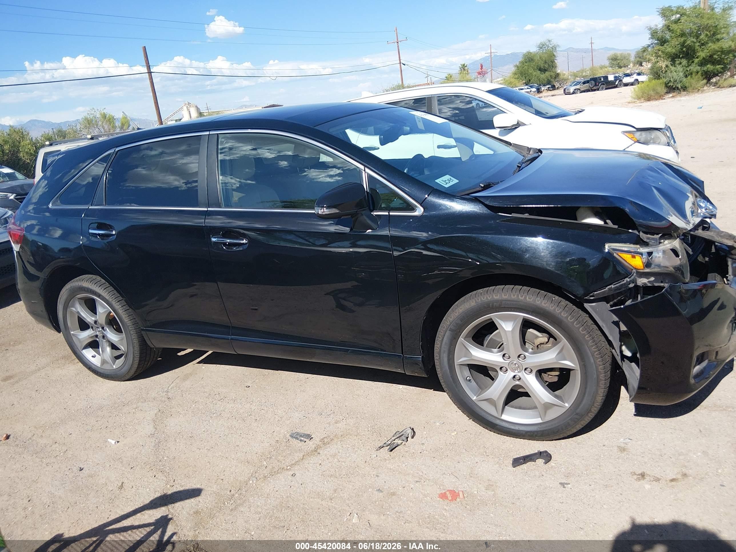 2013 Toyota Venza Limited V6 Black vin: 4T3BK3BB7DU090638