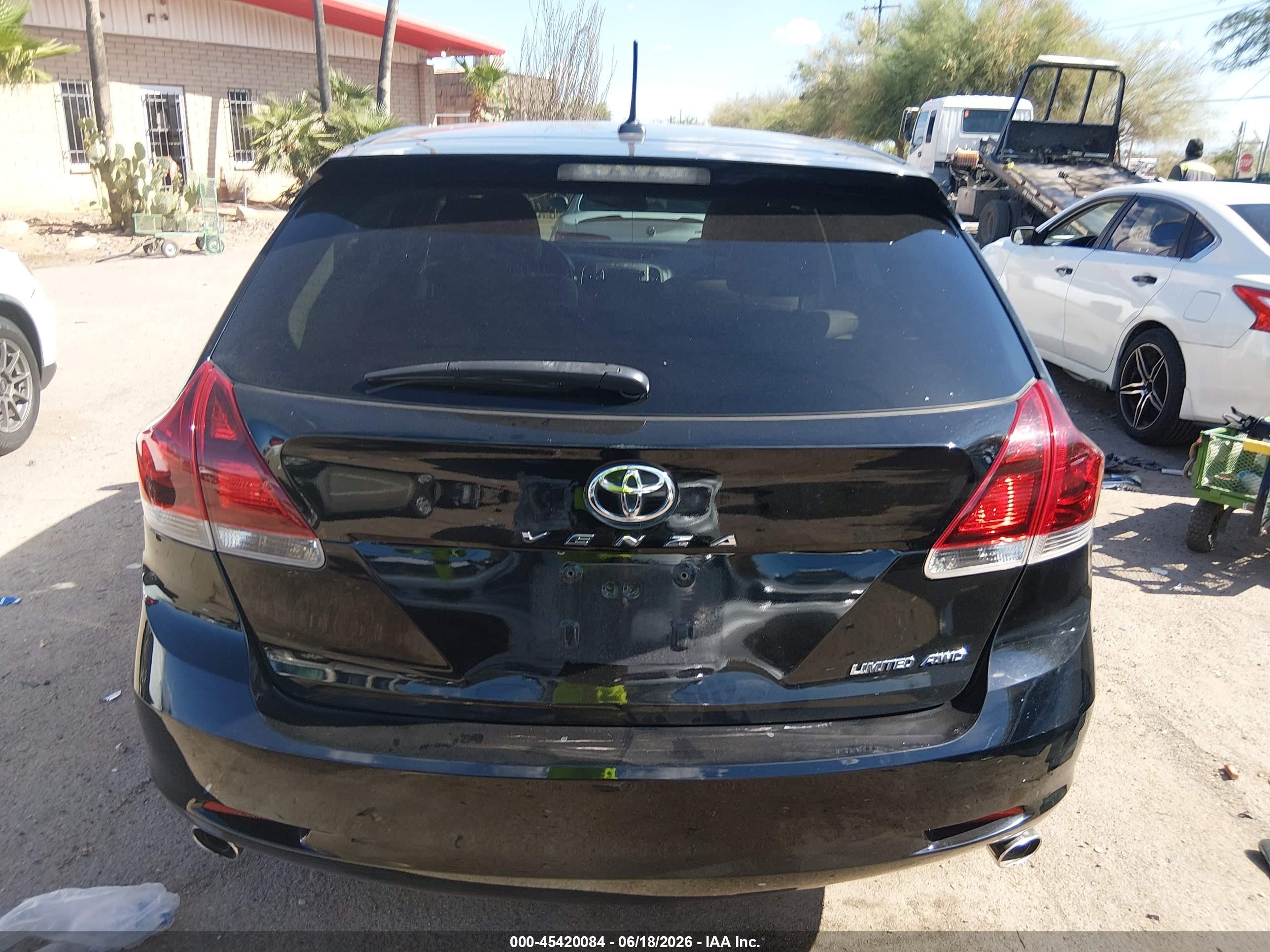 2013 Toyota Venza Limited V6 Black vin: 4T3BK3BB7DU090638